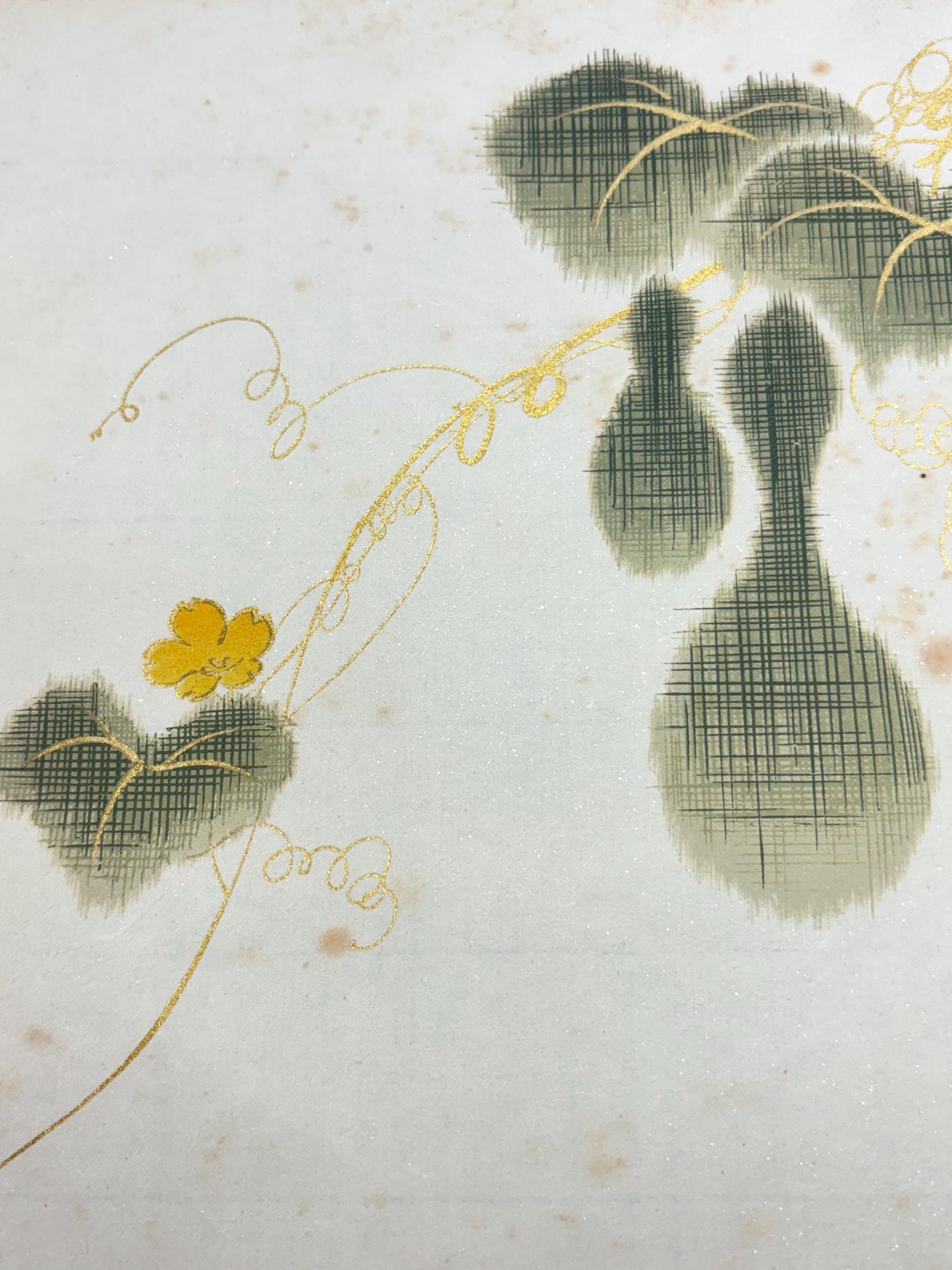 Japanese antique design, lithographic print, around a hundred years ago.