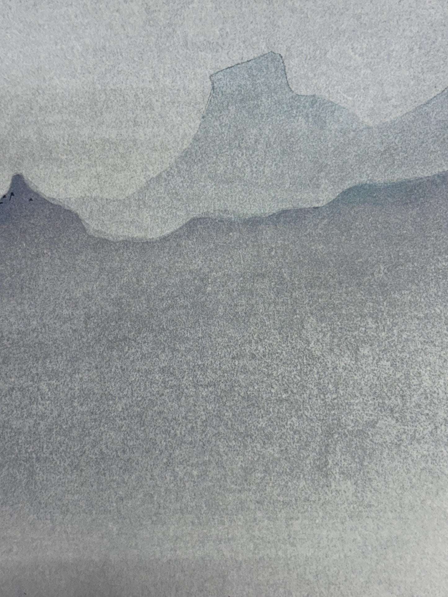 Josetsu,Large size. Japanese woodblock print. Ink painting.
