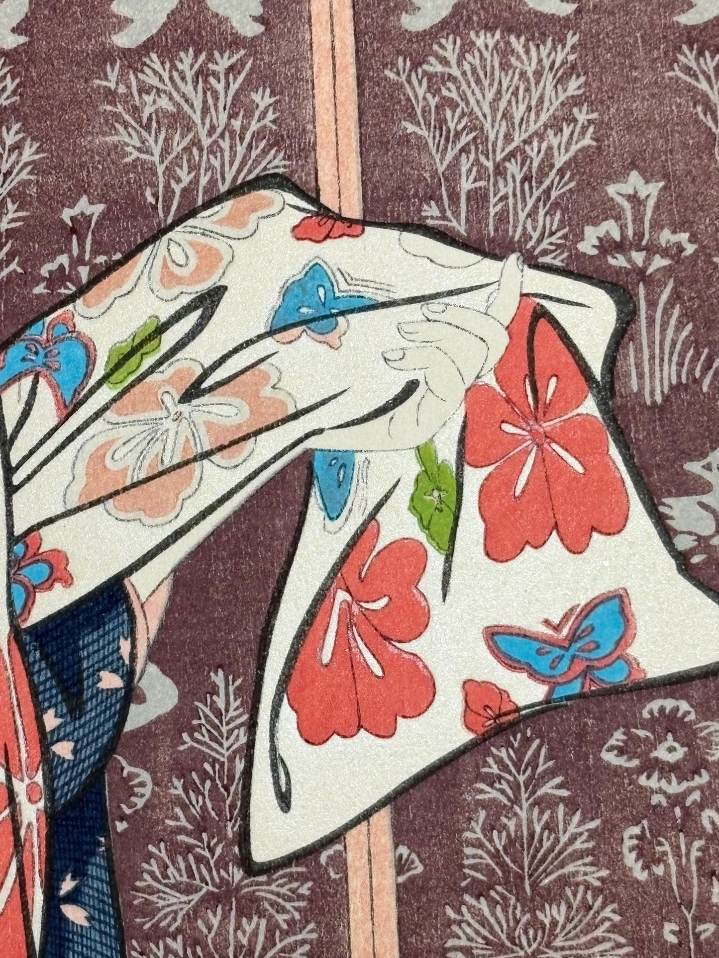 Japanese Ukiyoe, Shin-Hanga, Woodblock print, Hashiguchi Goyo, "Woman in Summer Kimono"