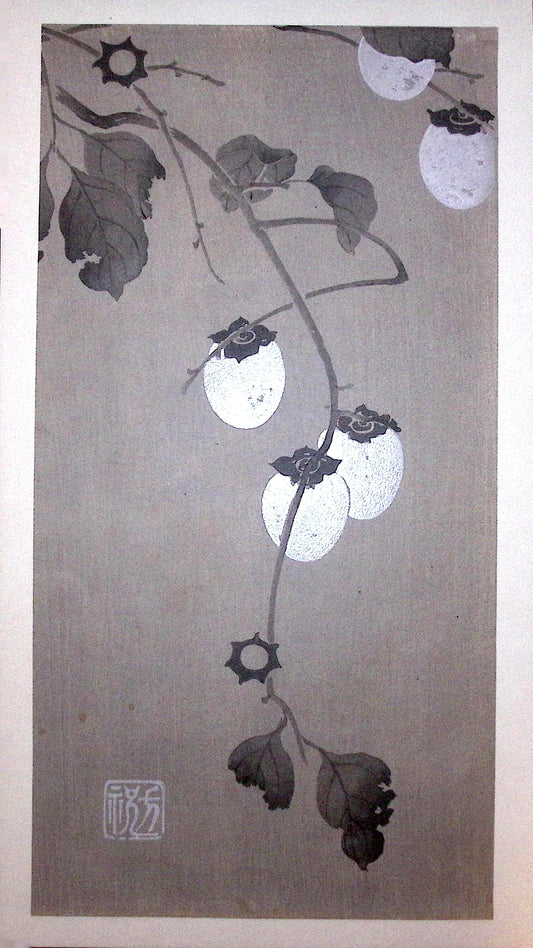 Japanese design, antique, woodcut print, Rimpa.