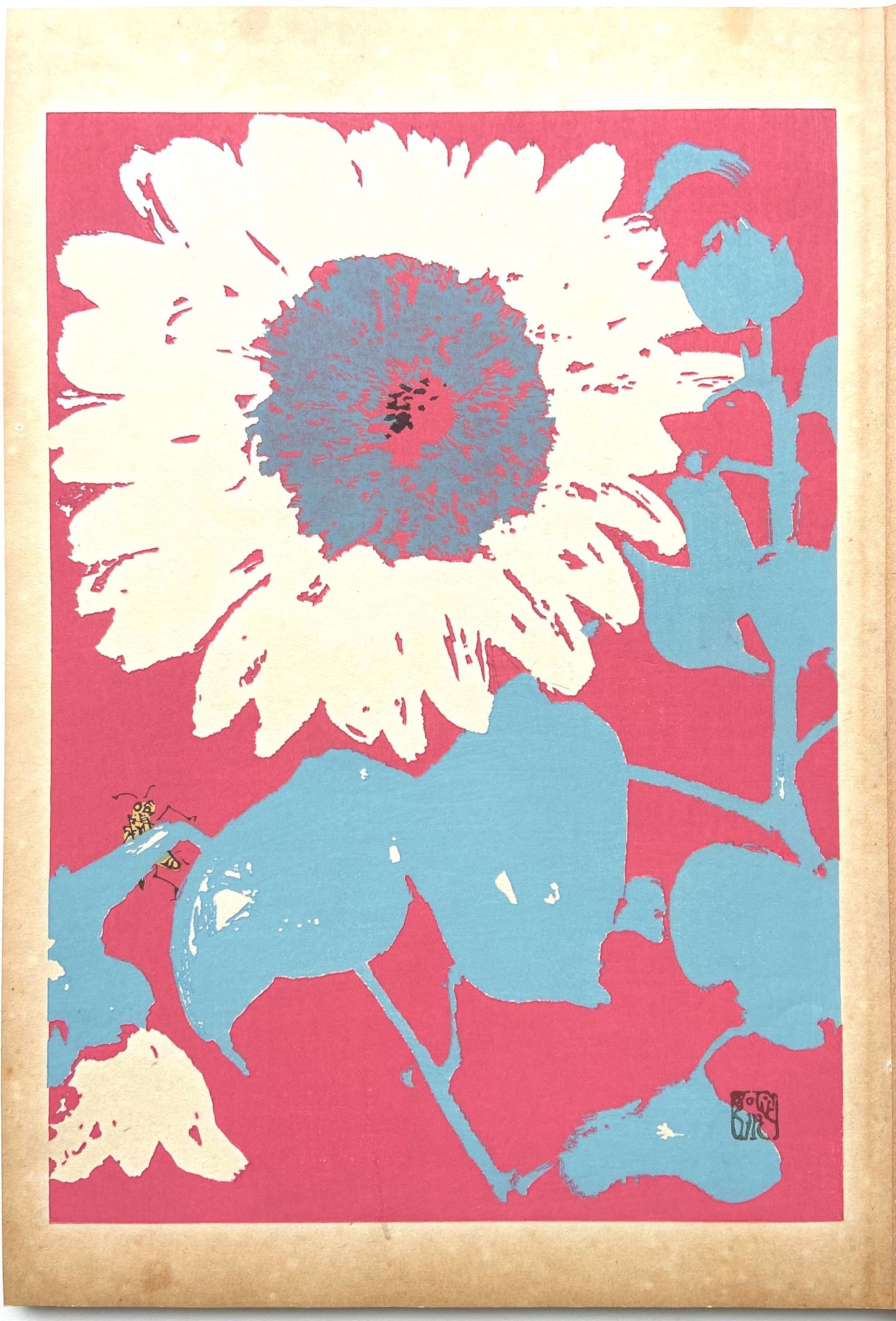 Japanese design, antique, woodcut print, 1934, Honda Bansui, "Tansai-Gafu".