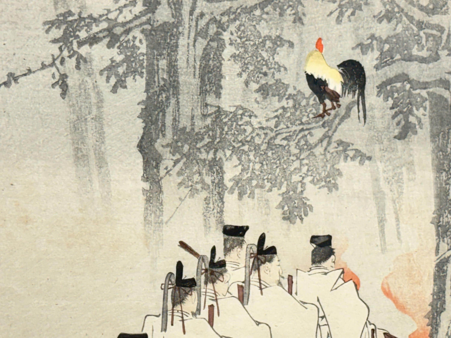1908,  Japanese Woodblock print, Hara Zaizen, "ISe".