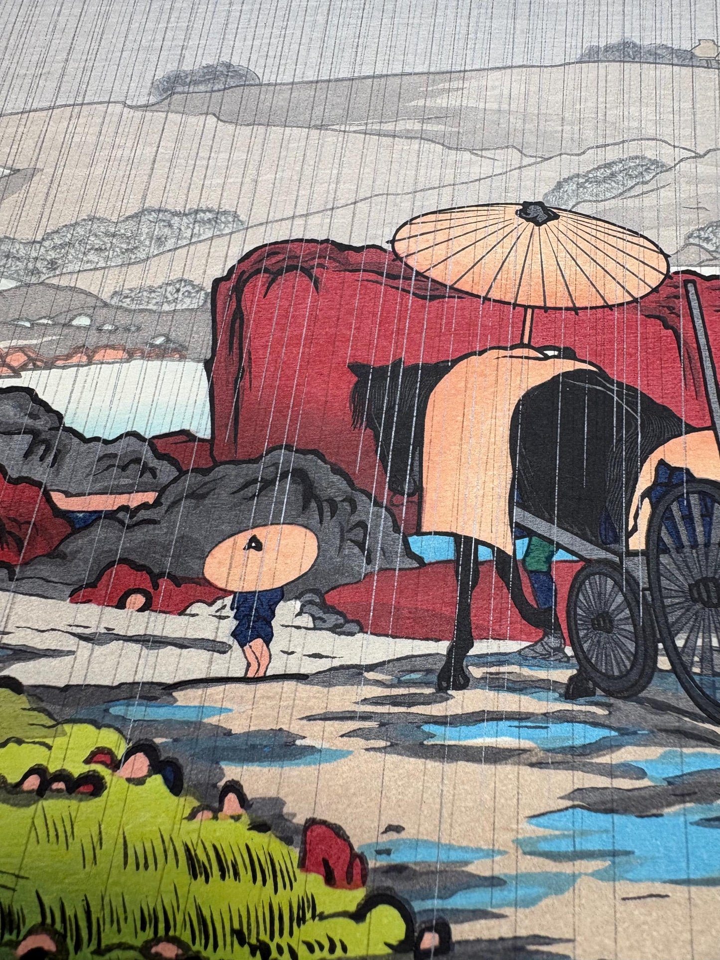Japanese Ukiyoe, Shin-Hanga, Woodblock print, Hashiguchi Goyo, "Yabakei".