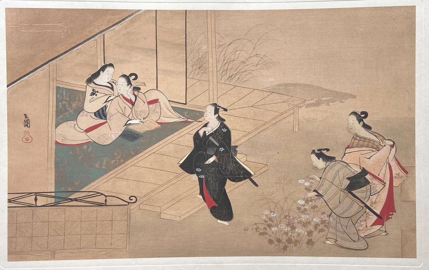 1906, Ukiyoe-ha-gashu, Japanese Ukiyoe, woodblock print, Hinaya Ryuho