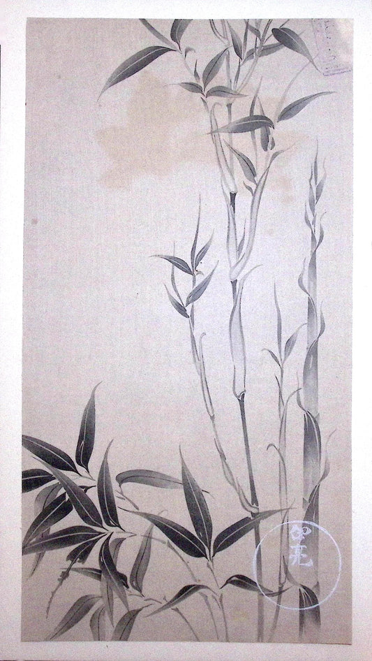 Japanese design, antique, woodcut print, Rimpa.