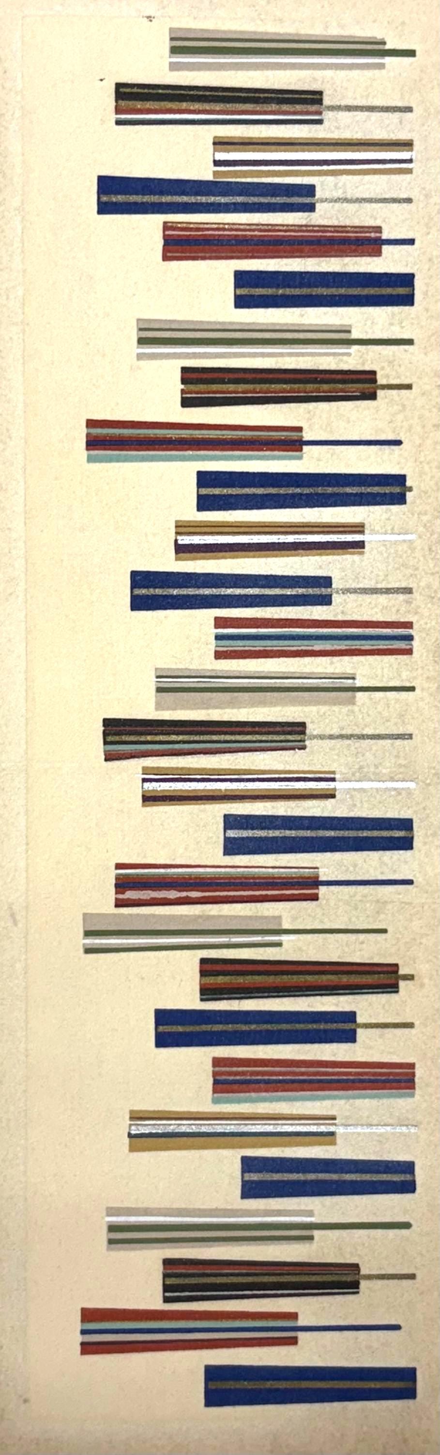 Japanese antique woodblock print, Design, 1937, Kawarazaki Kodo, Kimono design. 2-4