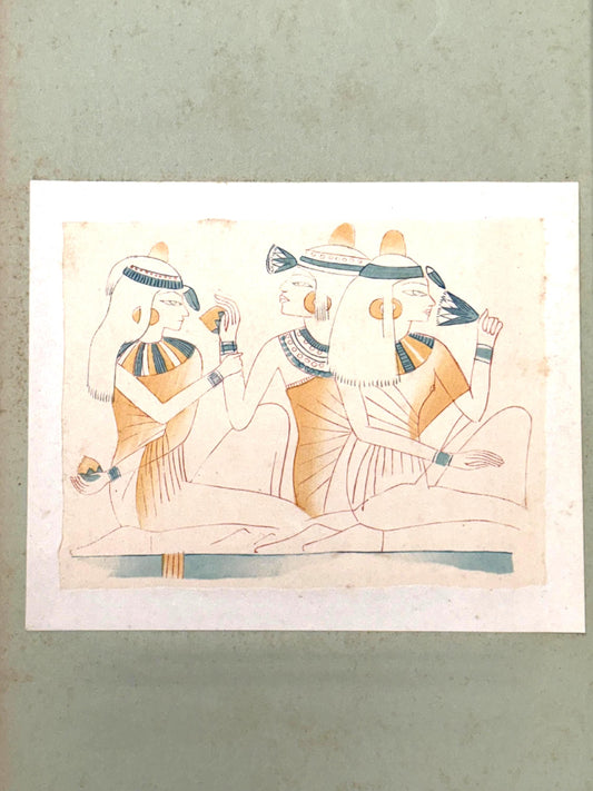 Japanese antique woodblock print, Design, 1929, Modern Egyptian style 5