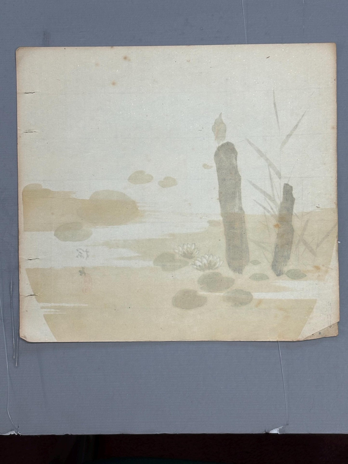 Japanese antique design, lithographic print, around a hundred years ago.