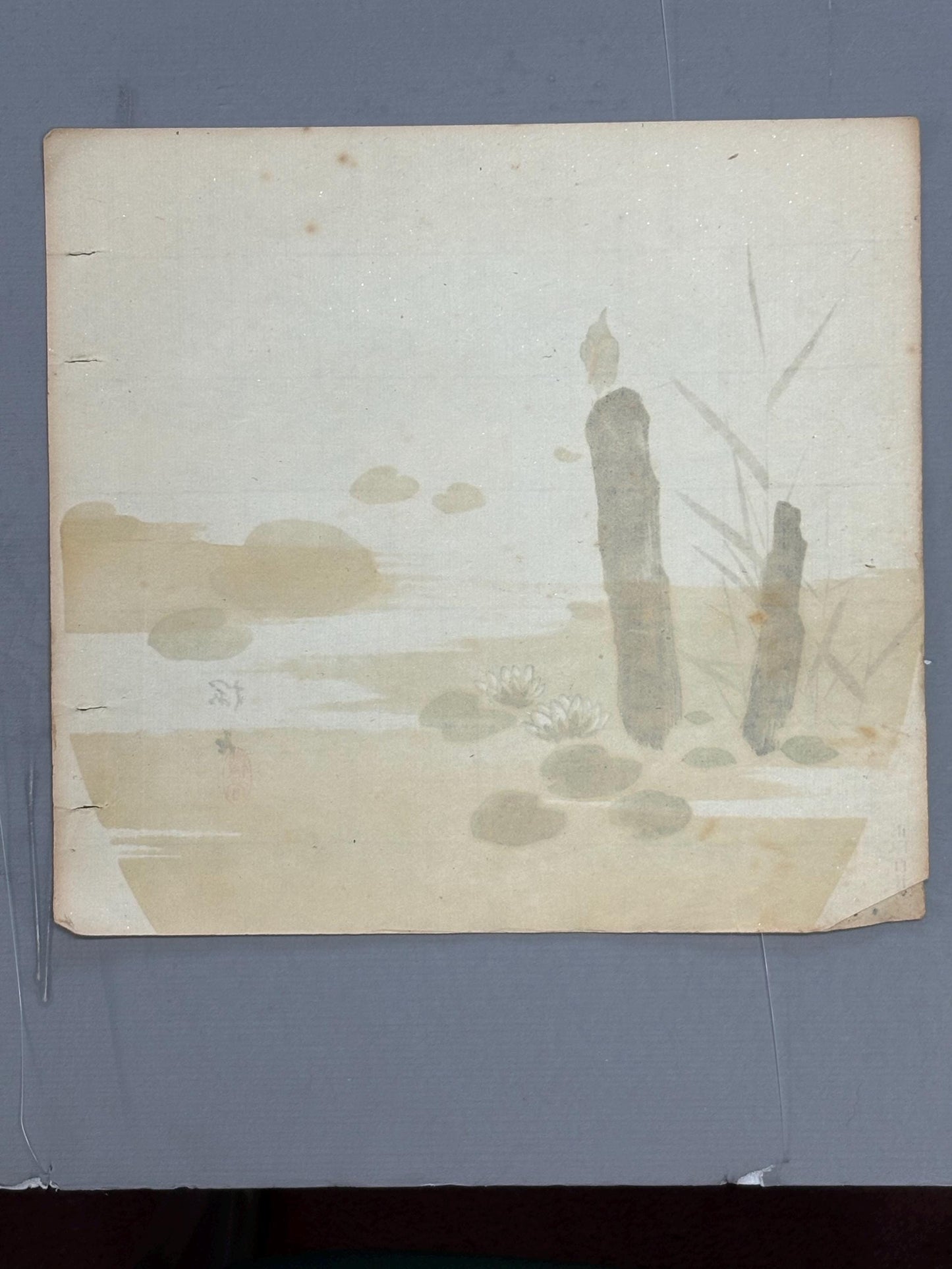 Japanese antique design, lithographic print, around a hundred years ago.