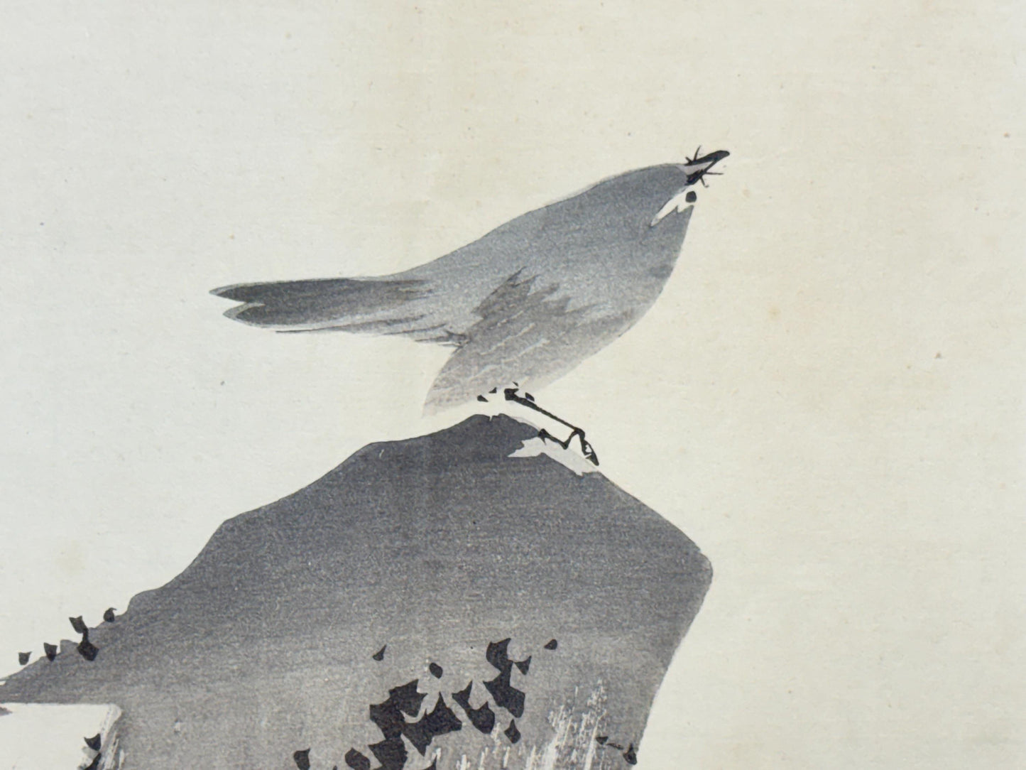 1913, Japanese Woodblock print, antique, Tanaka Gekko, "early buds and the grasses of New Year’s Day".