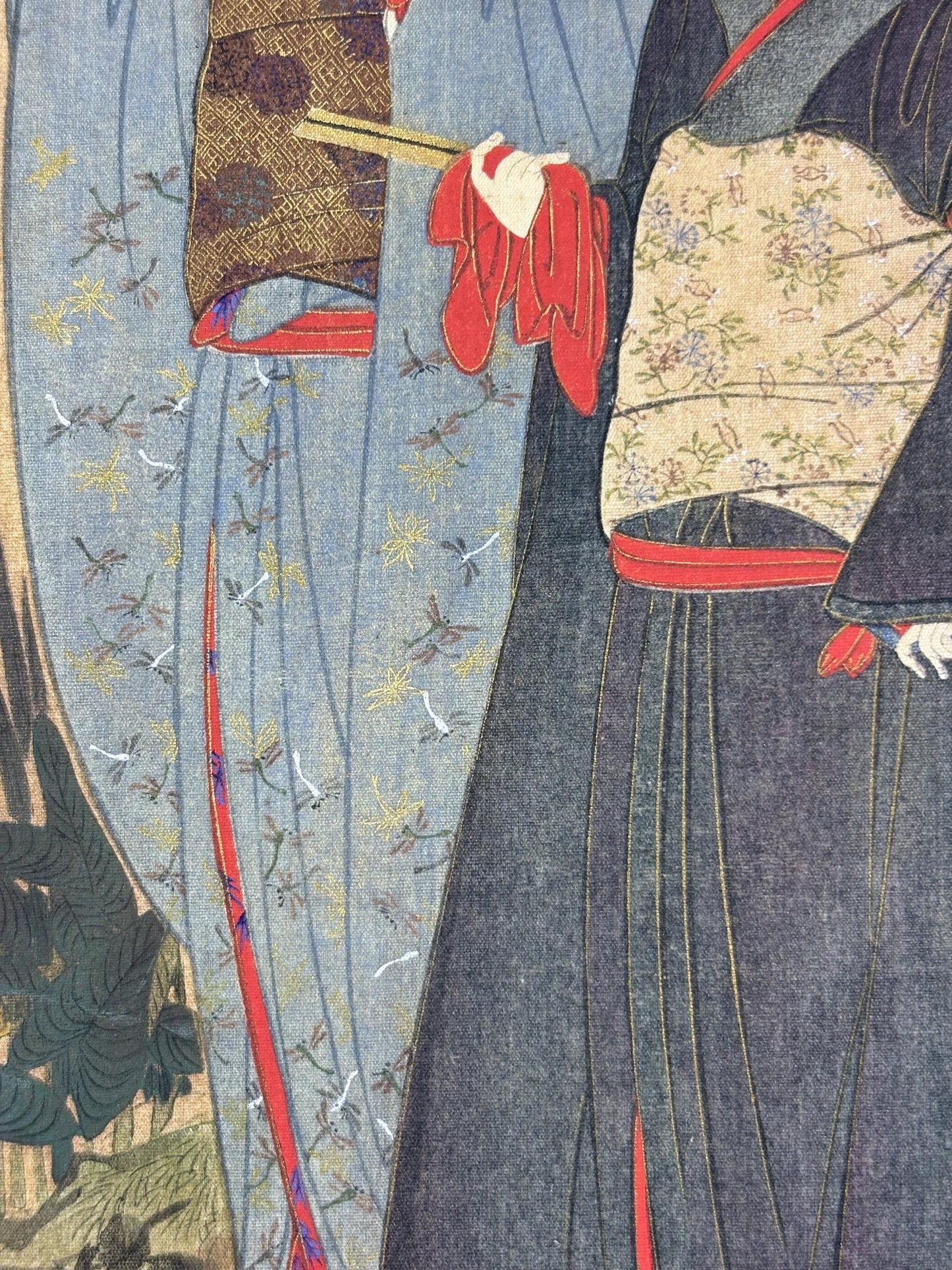 1906, Japanese antique woodblock print, Katsukawa Shunsho, "舞妓漫歩図", from Ukiyoe-ha-gashu.