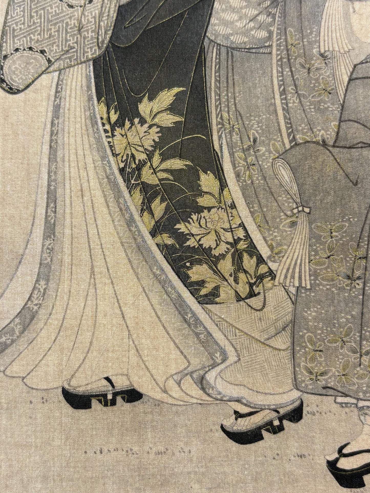 Ukiyoe-ha-gashu,  1906, Japanese antique woodblock print, Katsukawa Shunsho, "花下美人図"