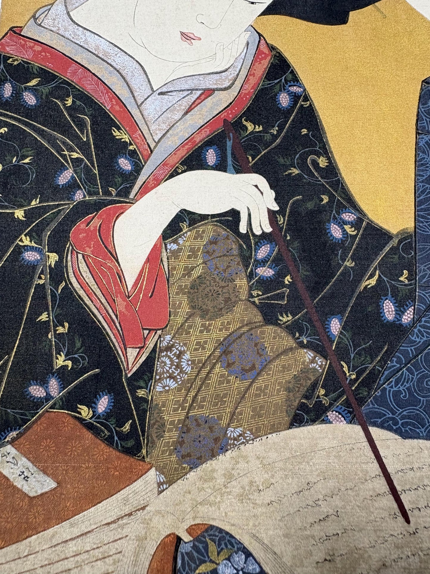 1906, Japanese antique woodblock print, Katsukawa Shunsho, "美人図", from Ukiyoe-ha-gashu.