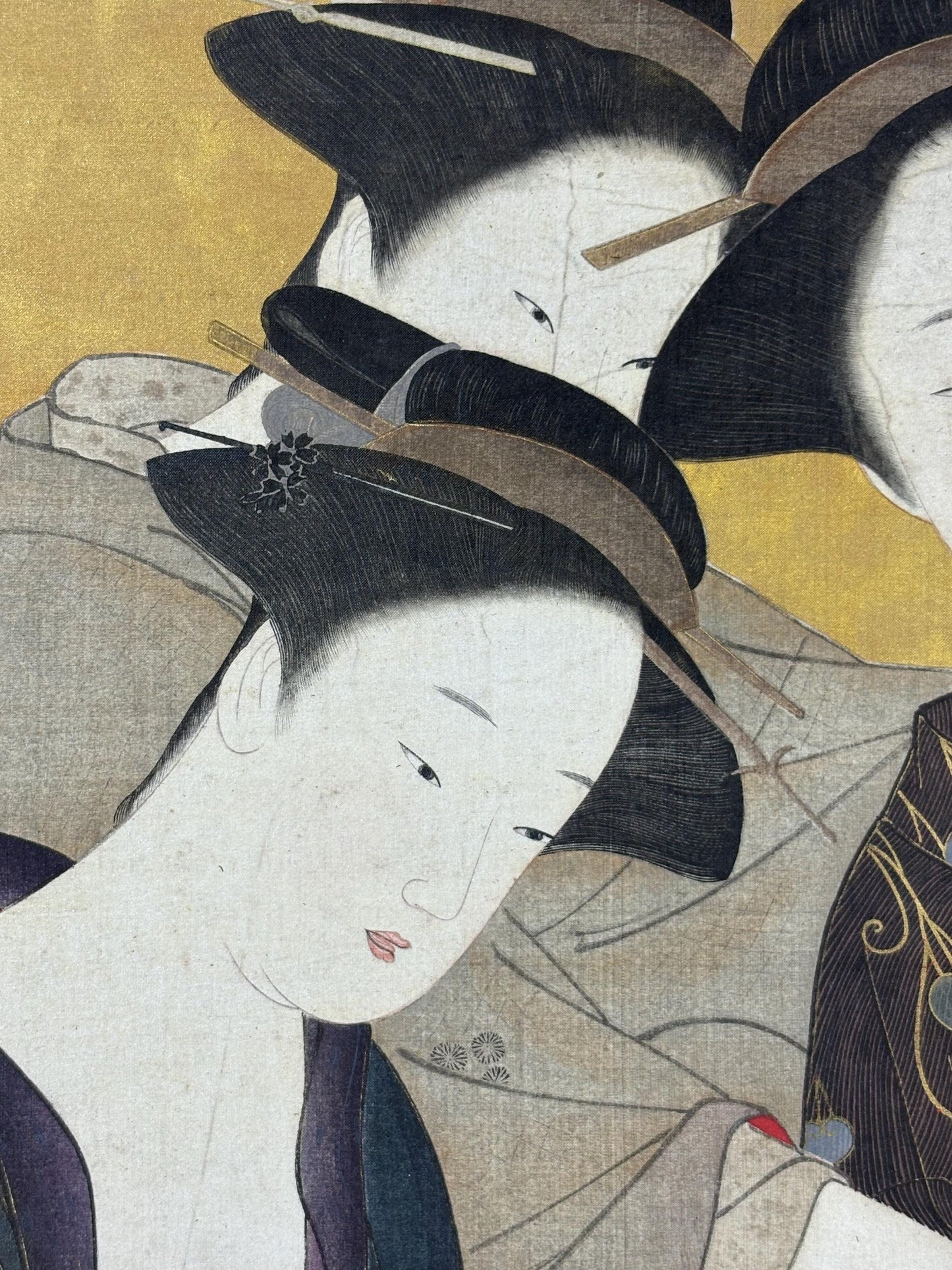 1906, Japanese antique woodblock print, Katsukawa Shunsho, "美人図", from Ukiyoe-ha-gashu.