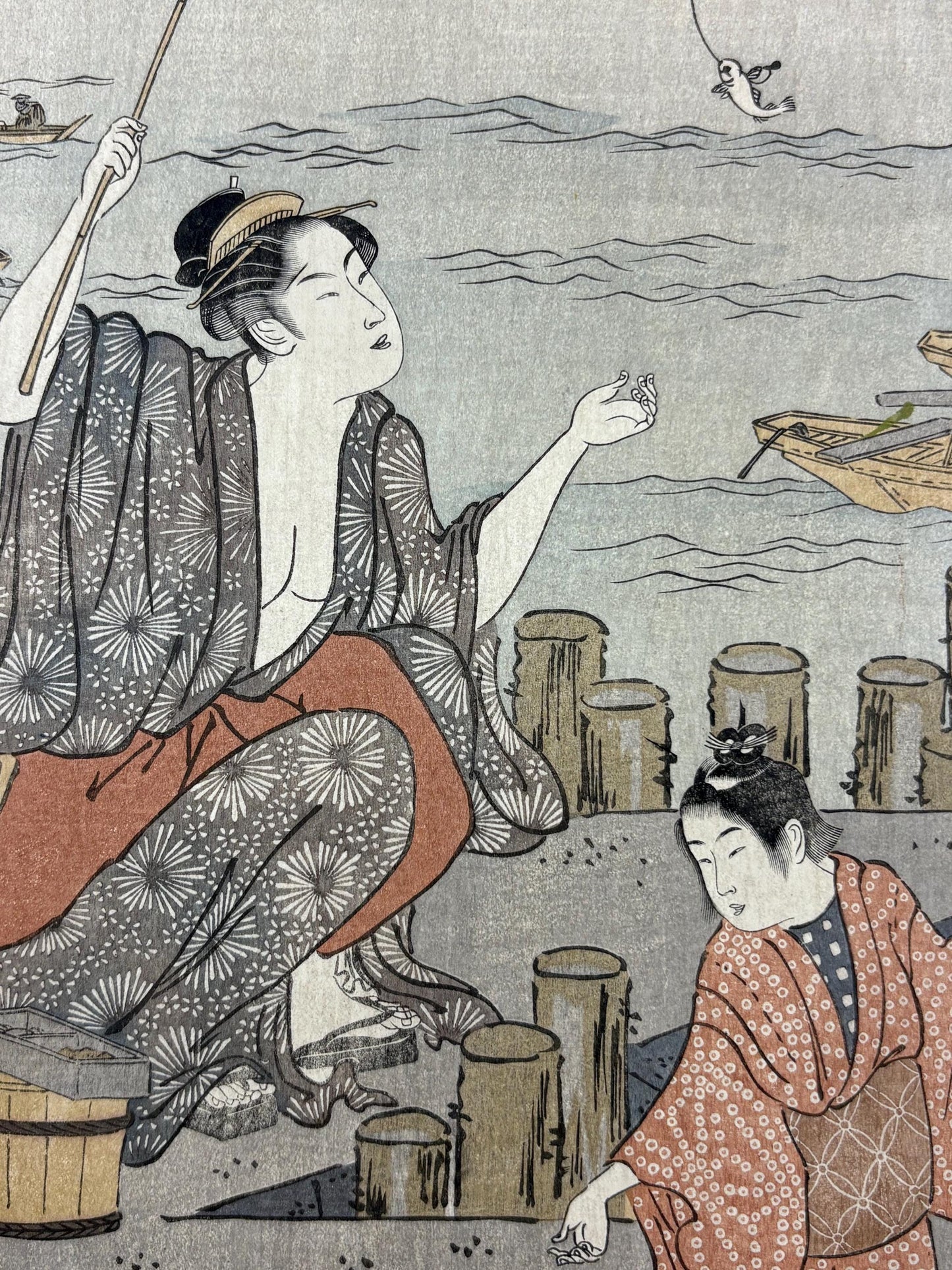 1906, Japanese antique woodblock print, Katsukawa Shuncho, from Ukiyoe-ha-gashu.