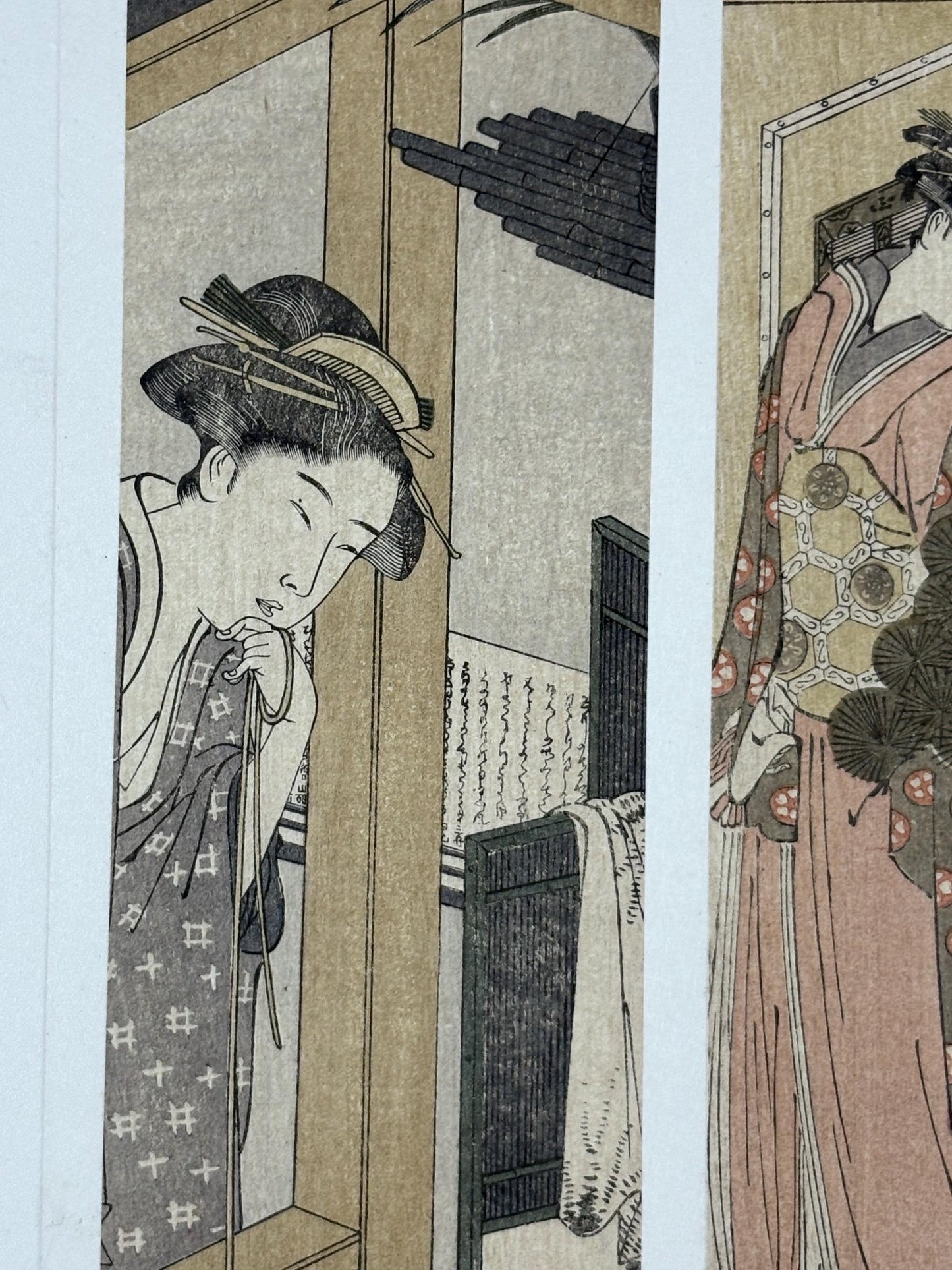 1906, Japanese antique woodblock print, Katsukawa Shuncho, from Ukiyoe-ha-gashu.