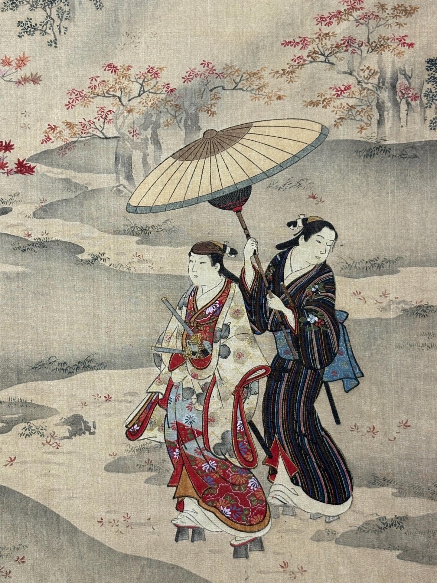 1906, Japanese antique woodblock print, Miyagawa Choshun, "風流美人画", from Ukiyoe-ha-gashu.