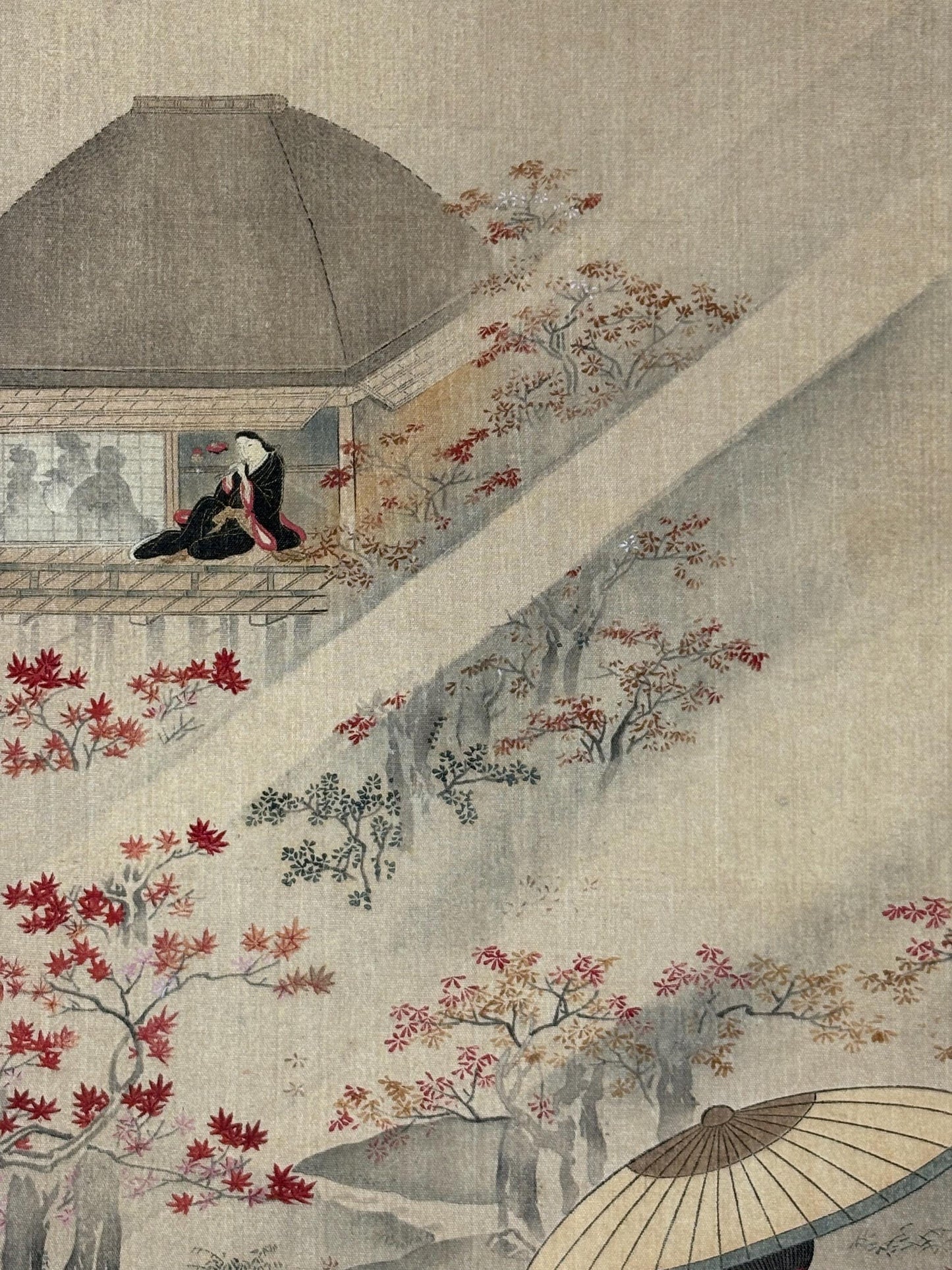 1906, Japanese antique woodblock print, Miyagawa Choshun, "風流美人画", from Ukiyoe-ha-gashu.