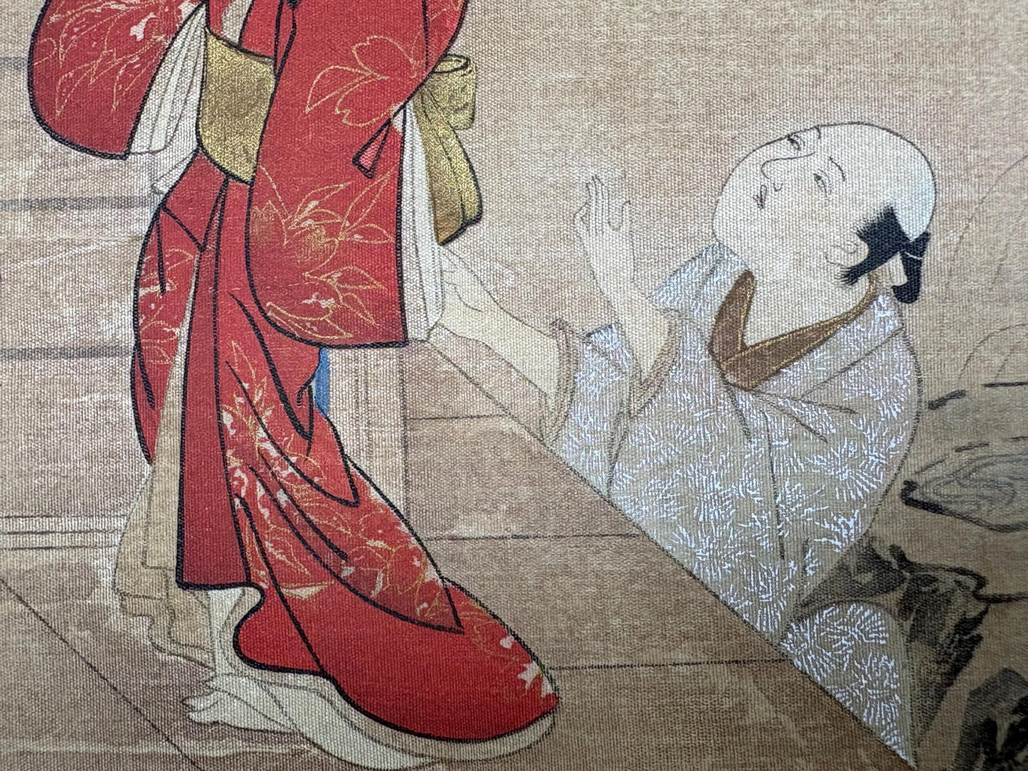 1906, Japanese antique woodblock print, Miyagawa Masayuki, "男女遊興図", from Ukiyoe-ha-gashu.