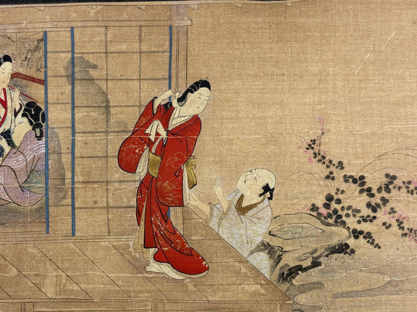1906, Japanese antique woodblock print, Miyagawa Masayuki, "男女遊興図", from Ukiyoe-ha-gashu.