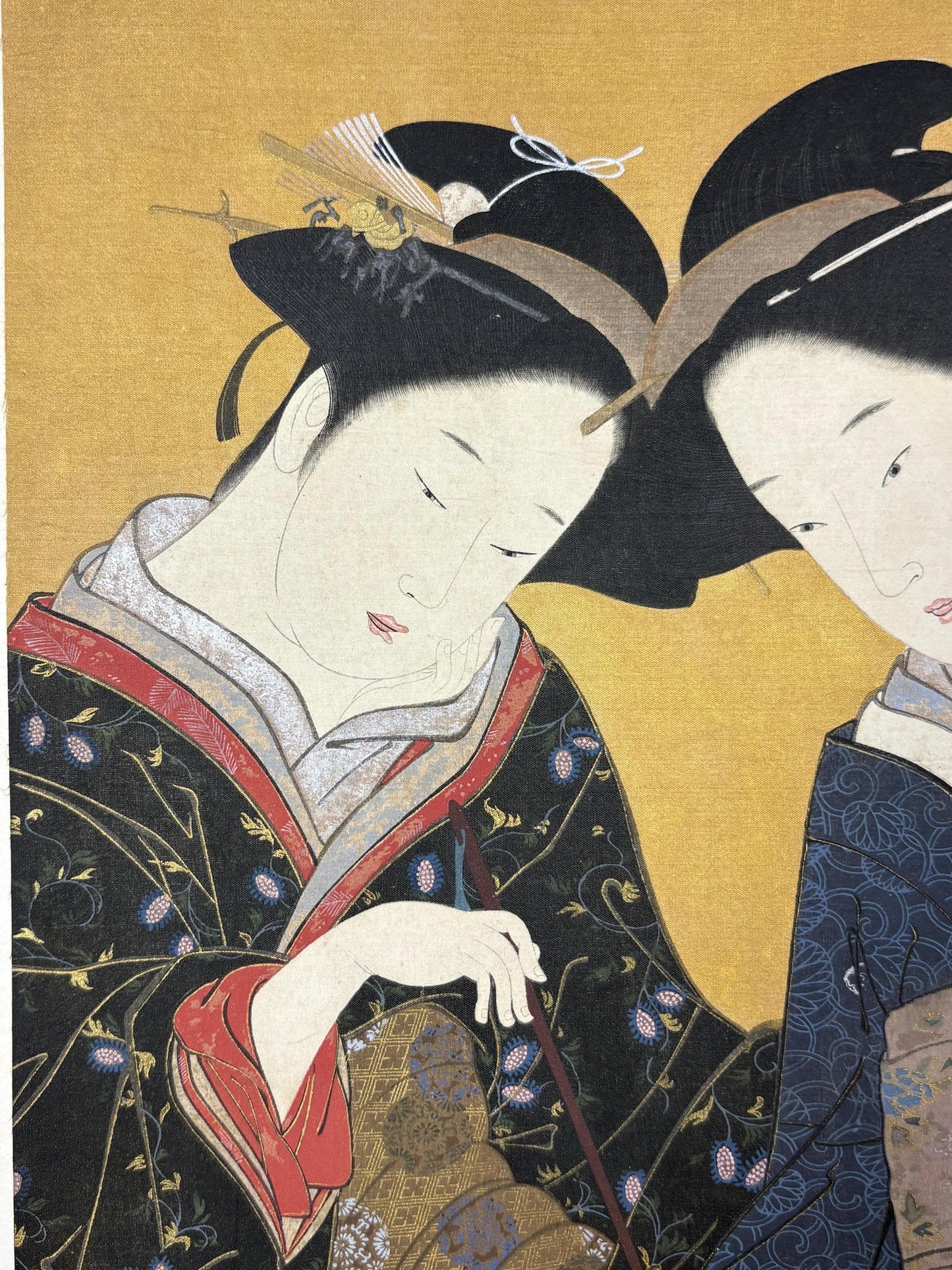 1906, Japanese antique woodblock print, Katsukawa Shunsho, "美人図", from Ukiyoe-ha-gashu.