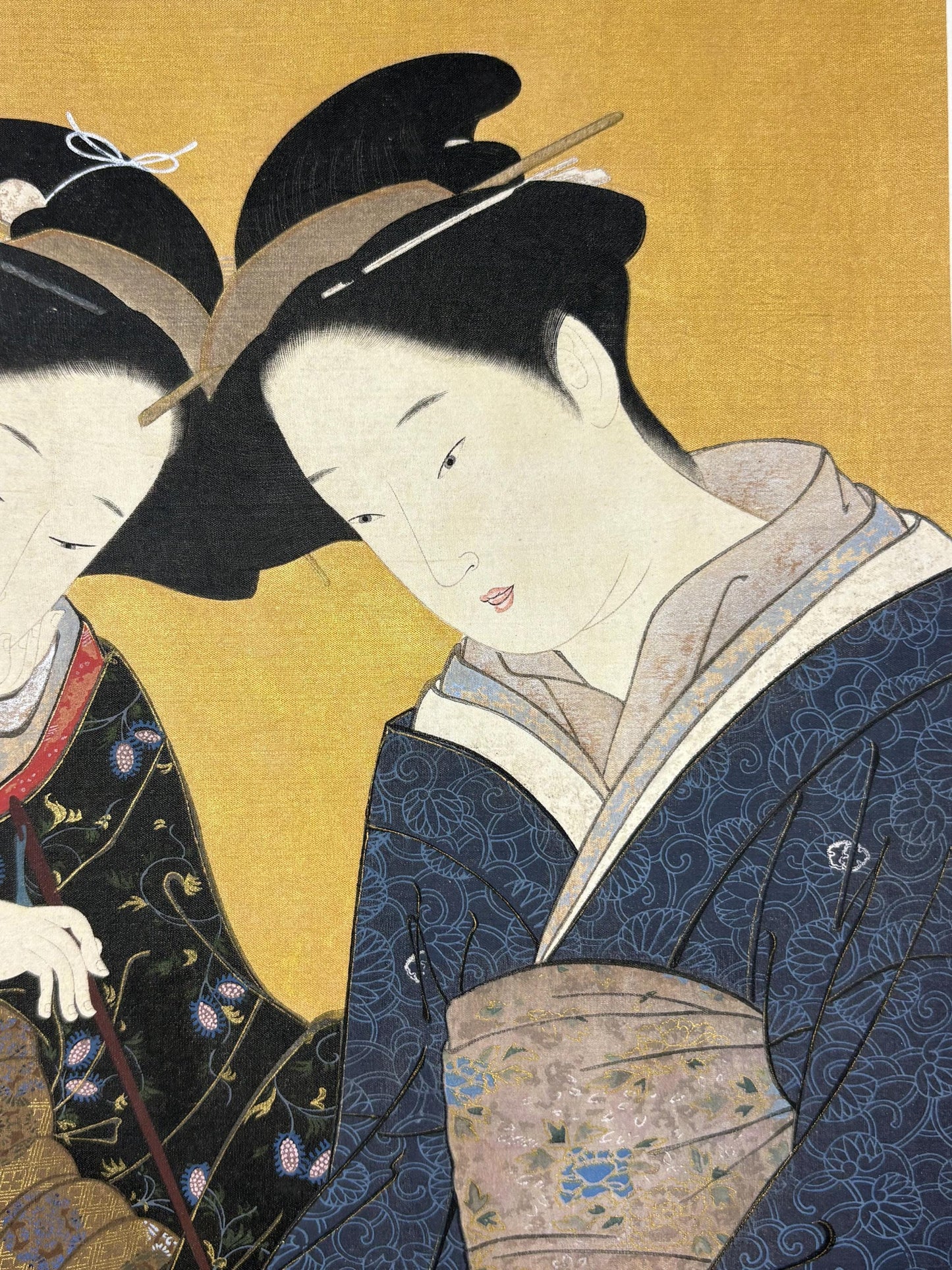 1906, Japanese antique woodblock print, Katsukawa Shunsho, "美人図", from Ukiyoe-ha-gashu.
