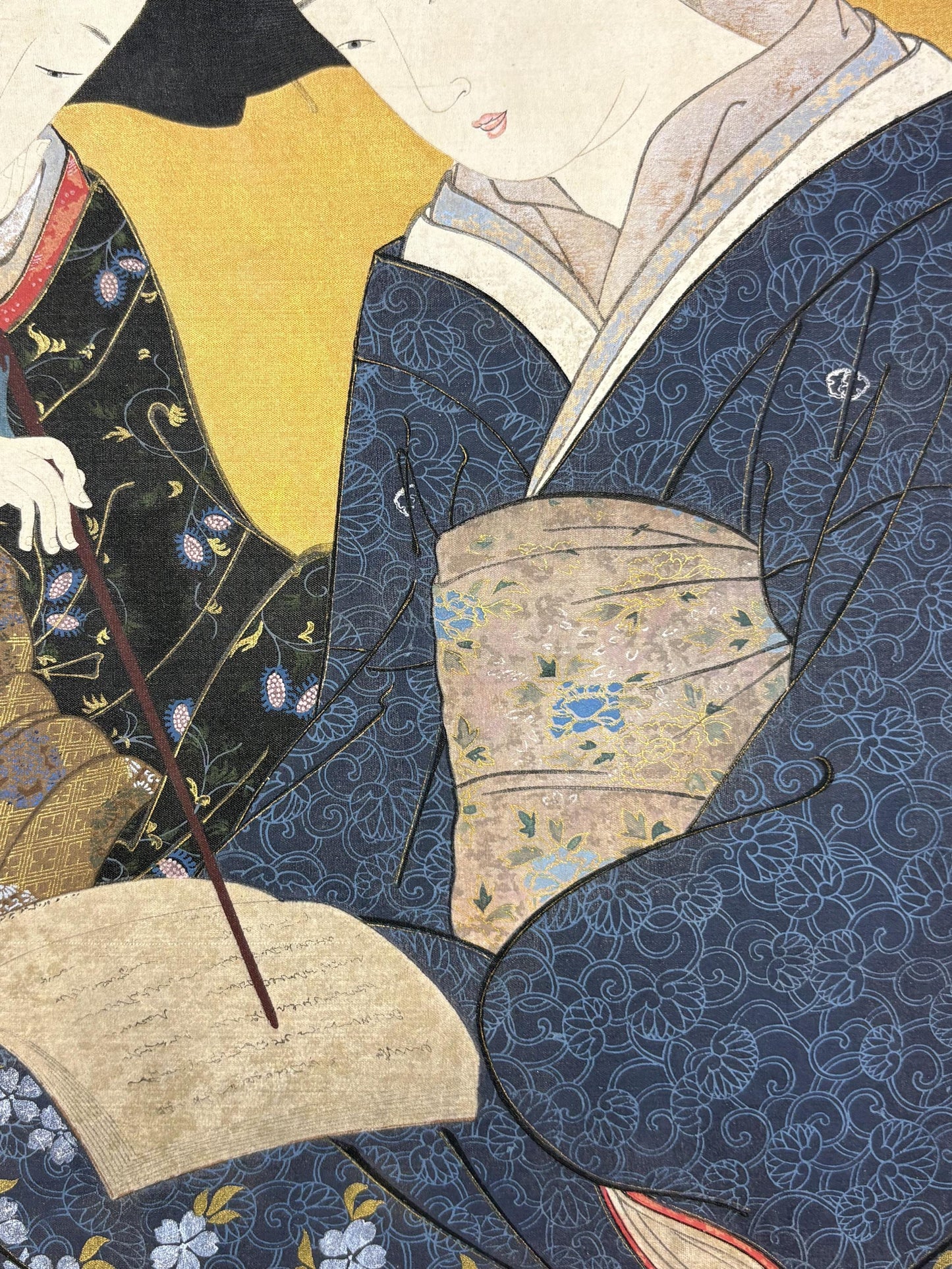 1906, Japanese antique woodblock print, Katsukawa Shunsho, "美人図", from Ukiyoe-ha-gashu.