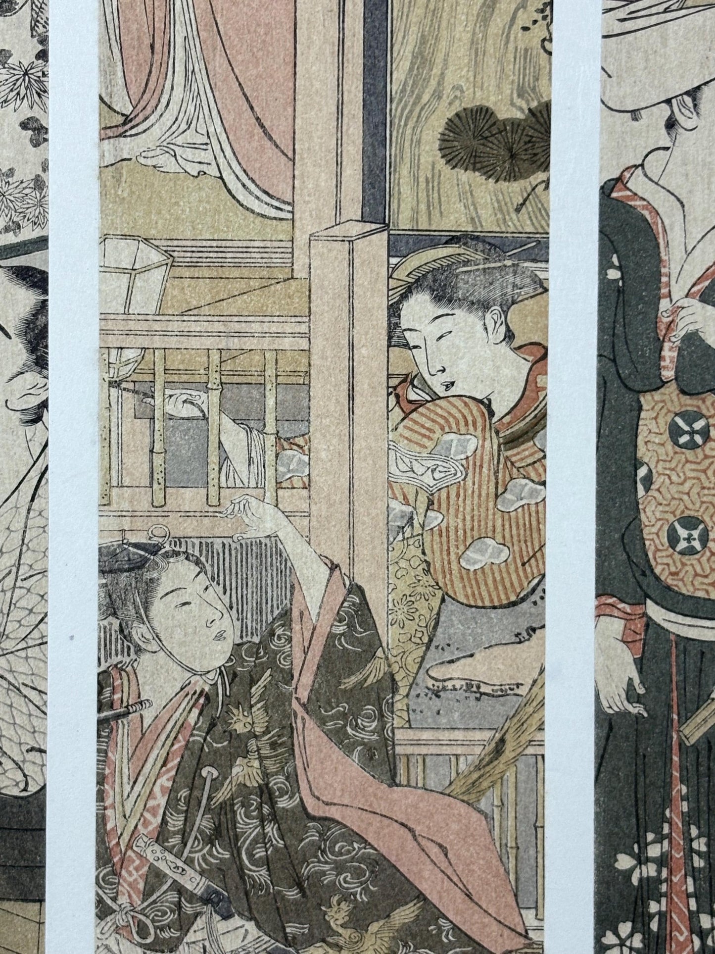 1906, Japanese antique woodblock print, Katsukawa Shuncho, from Ukiyoe-ha-gashu.