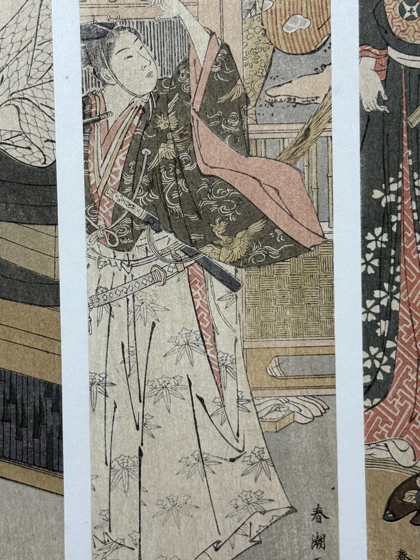 1906, Japanese antique woodblock print, Katsukawa Shuncho, from Ukiyoe-ha-gashu.