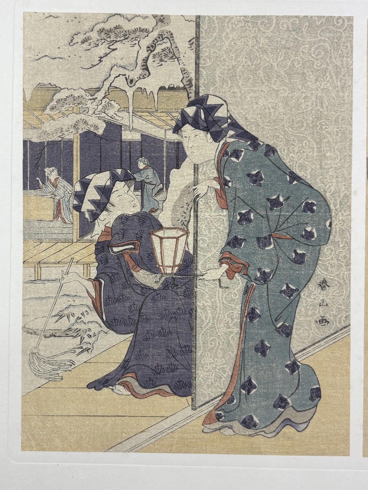1906, Japanese antique woodblock print, Katsukawa Shunzan, from Ukiyoe-ha-gashu.
