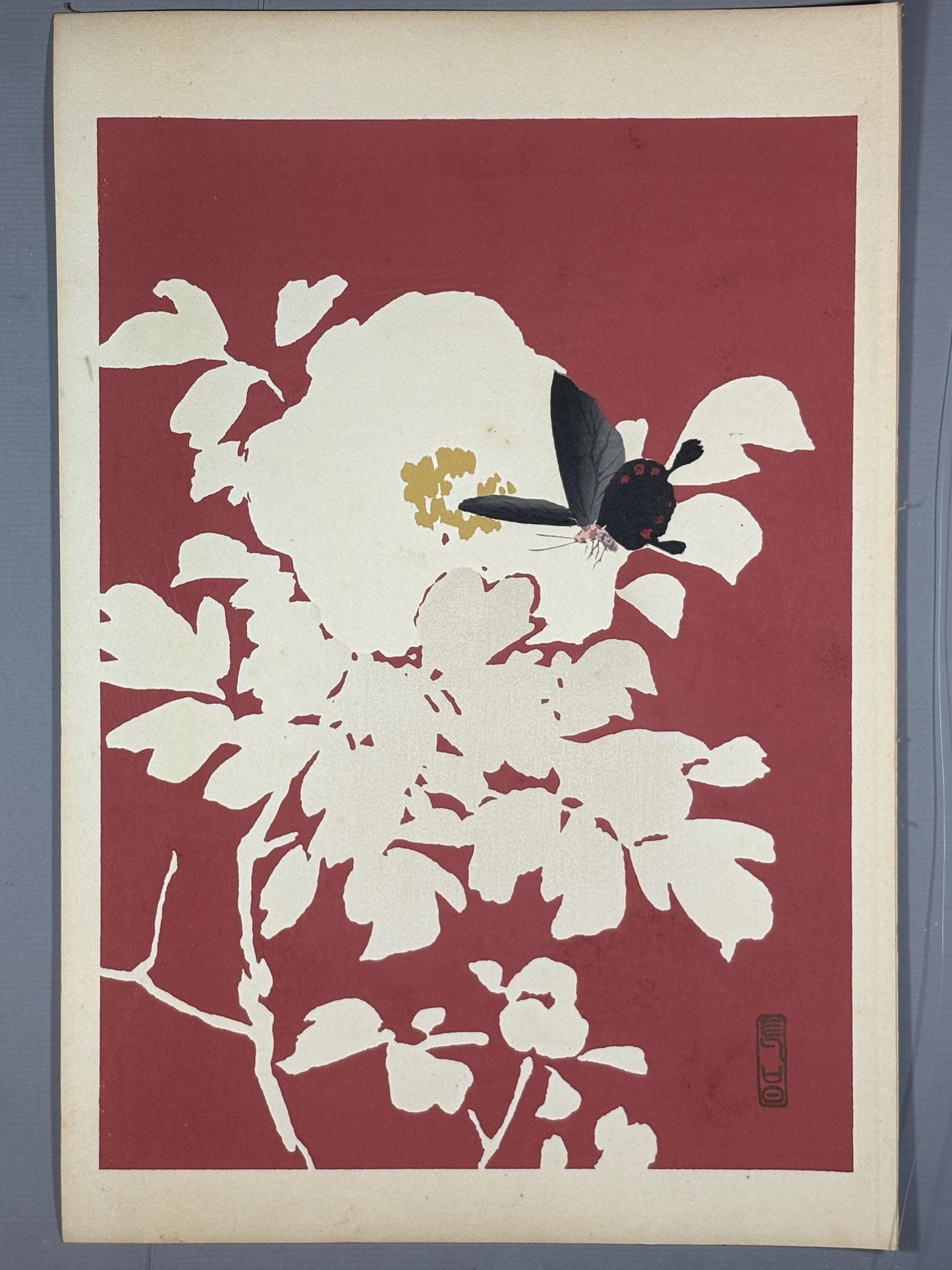 Japanese original woodblock print, 1934, Kyobashi Masuichi, "Tansai-Gafu". 11