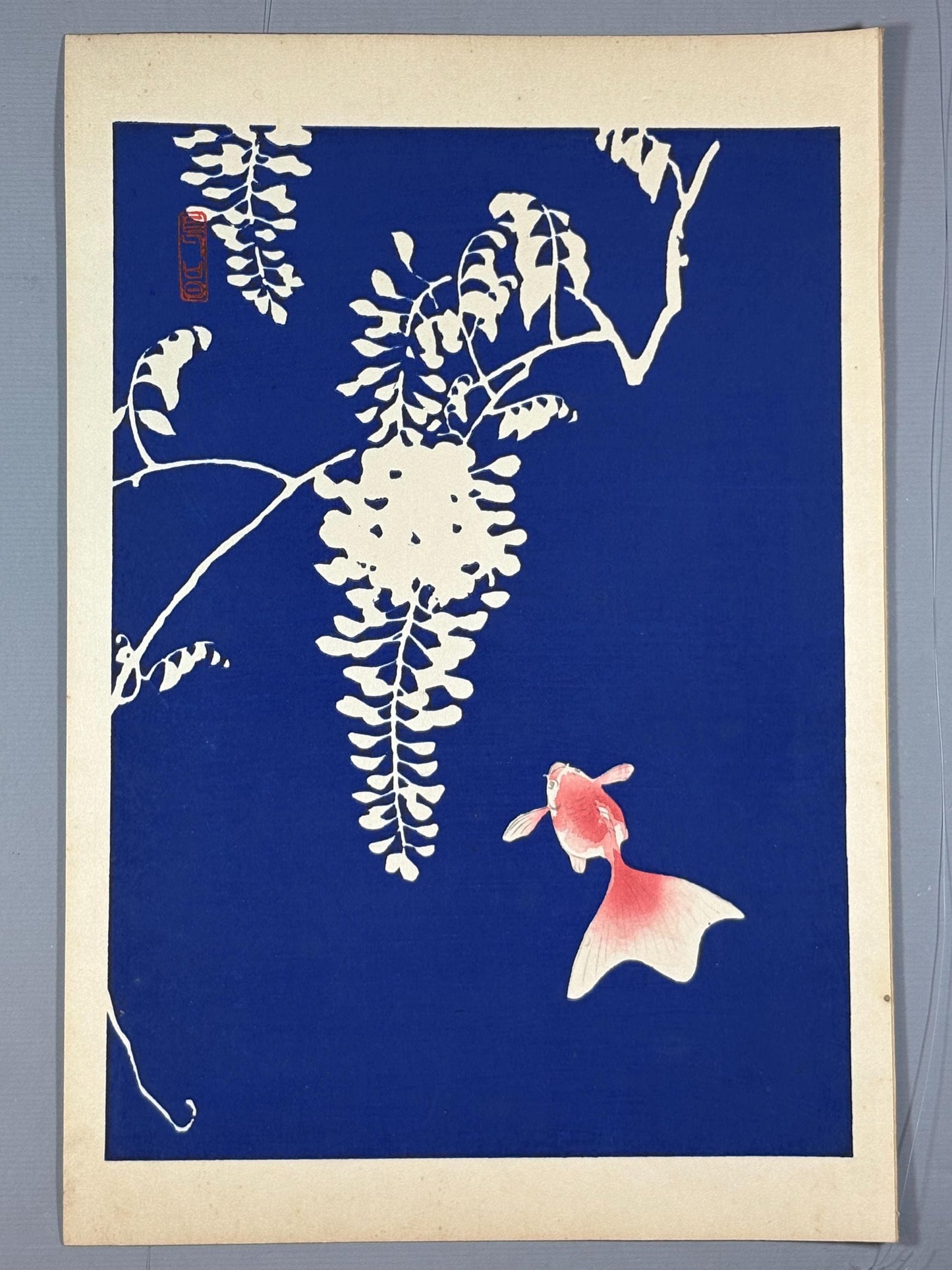 Japanese original woodblock print, 1934, Kyobashi Masuichi, "Tansai-Gafu".