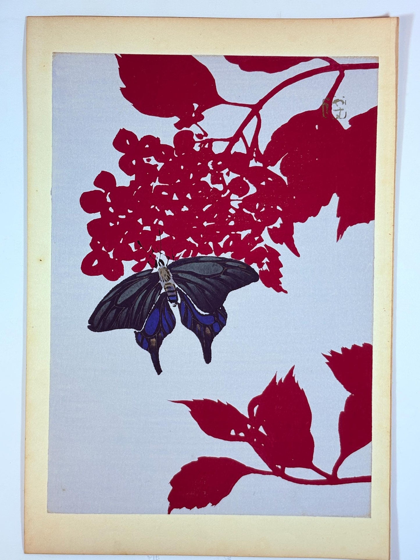 Japanese original woodblock print, 1934, Kyobashi Masuichi, "Tansai-Gafu".