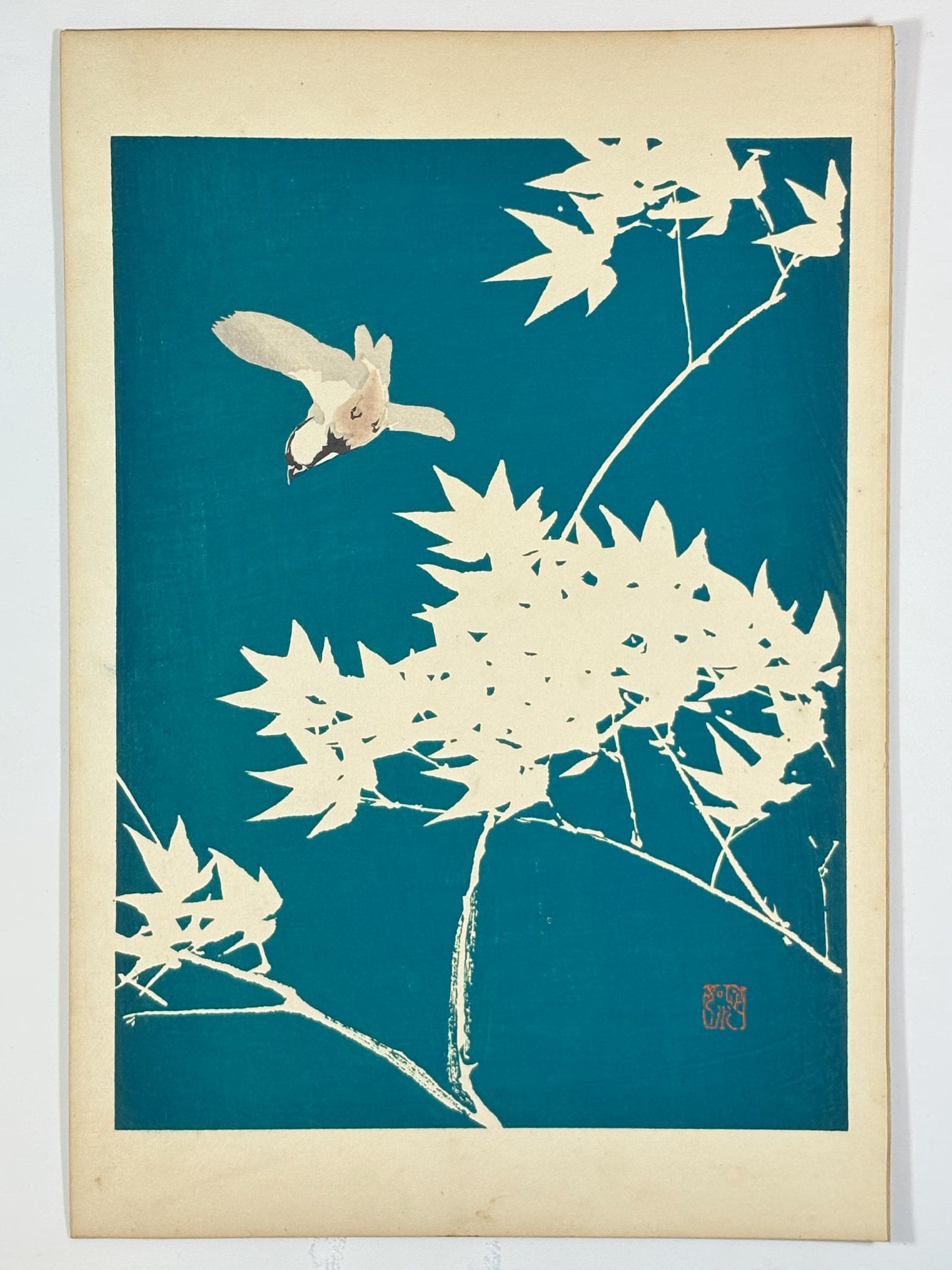 Japanese original woodblock print, 1934, Kyobashi Masuichi, "Tansai-Gafu".