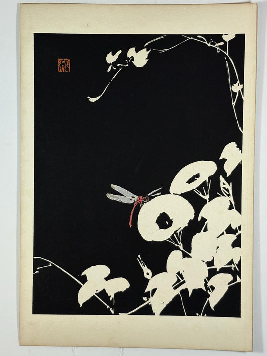 Japanese original woodblock print, 1934, Kyobashi Masuichi, "Tansai-Gafu".