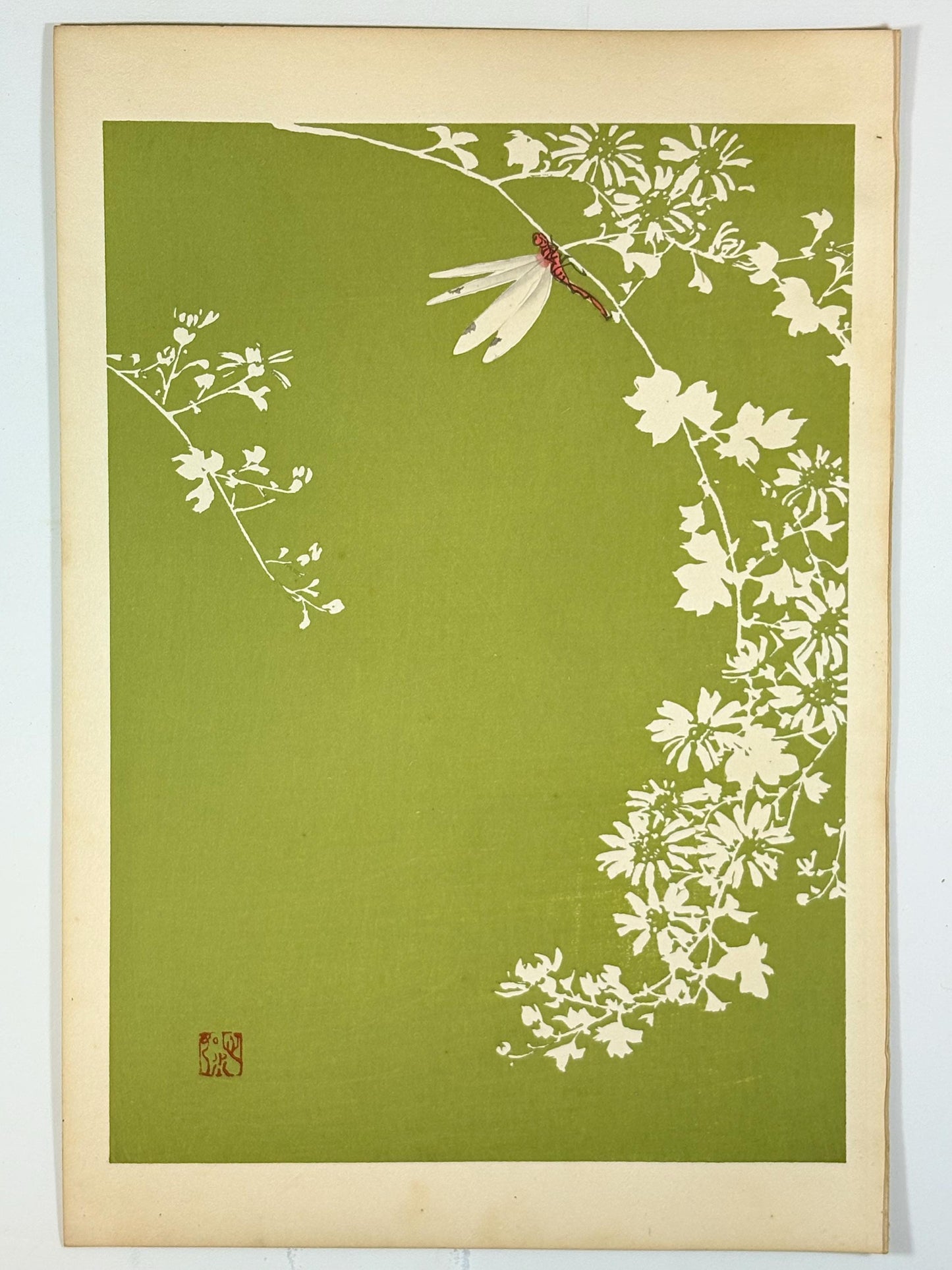 Japanese original woodblock print, 1934, Kyobashi Masuichi, "Tansai-Gafu".