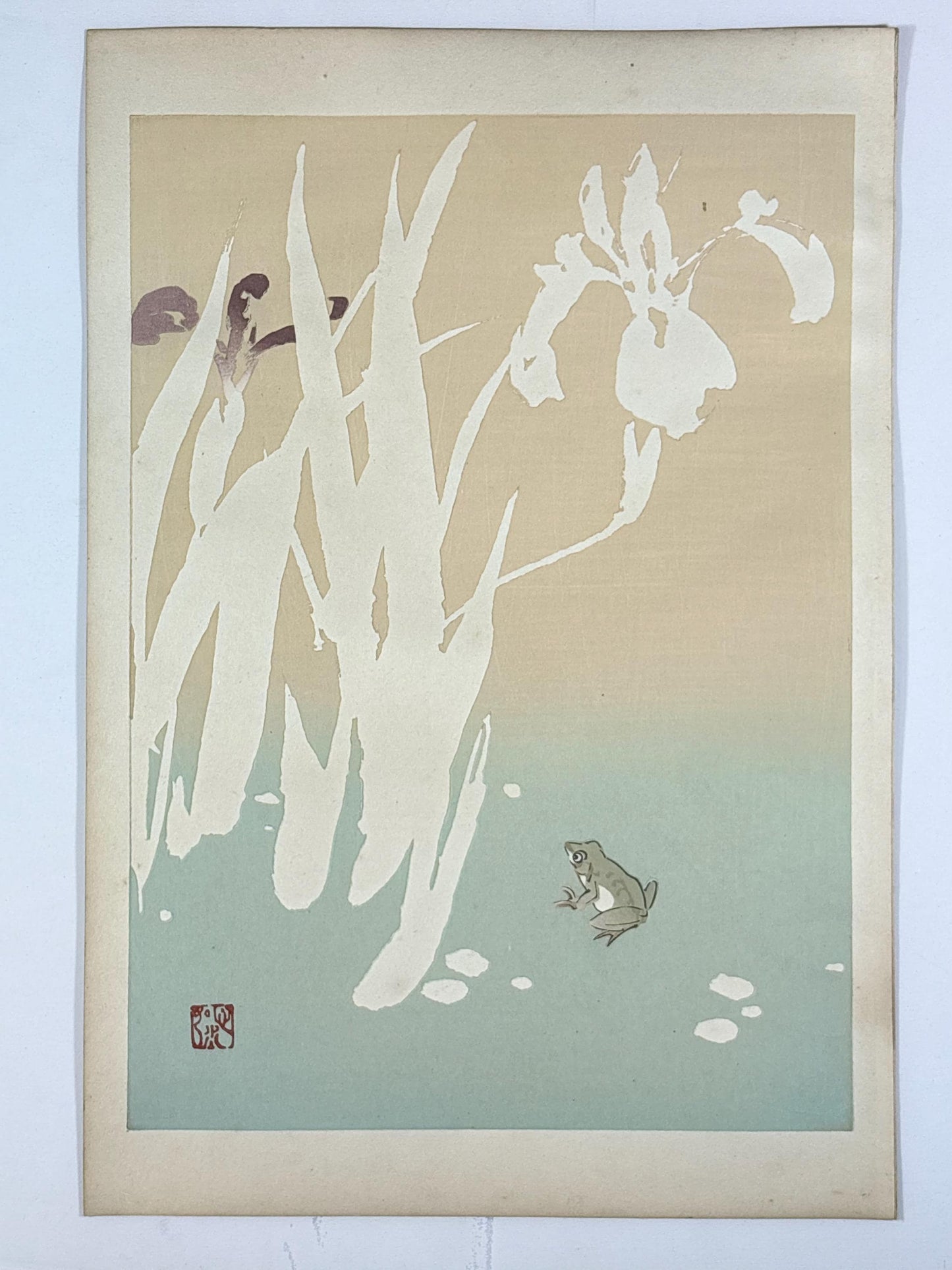 Japanese original woodblock print, 1934, Kyobashi Masuichi, "Tansai-Gafu".