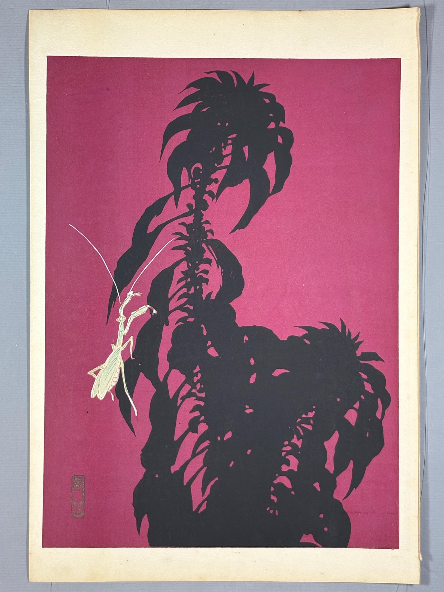 Japanese original woodblock print, 1934, Kyobashi Masuichi, "Tansai-Gafu".