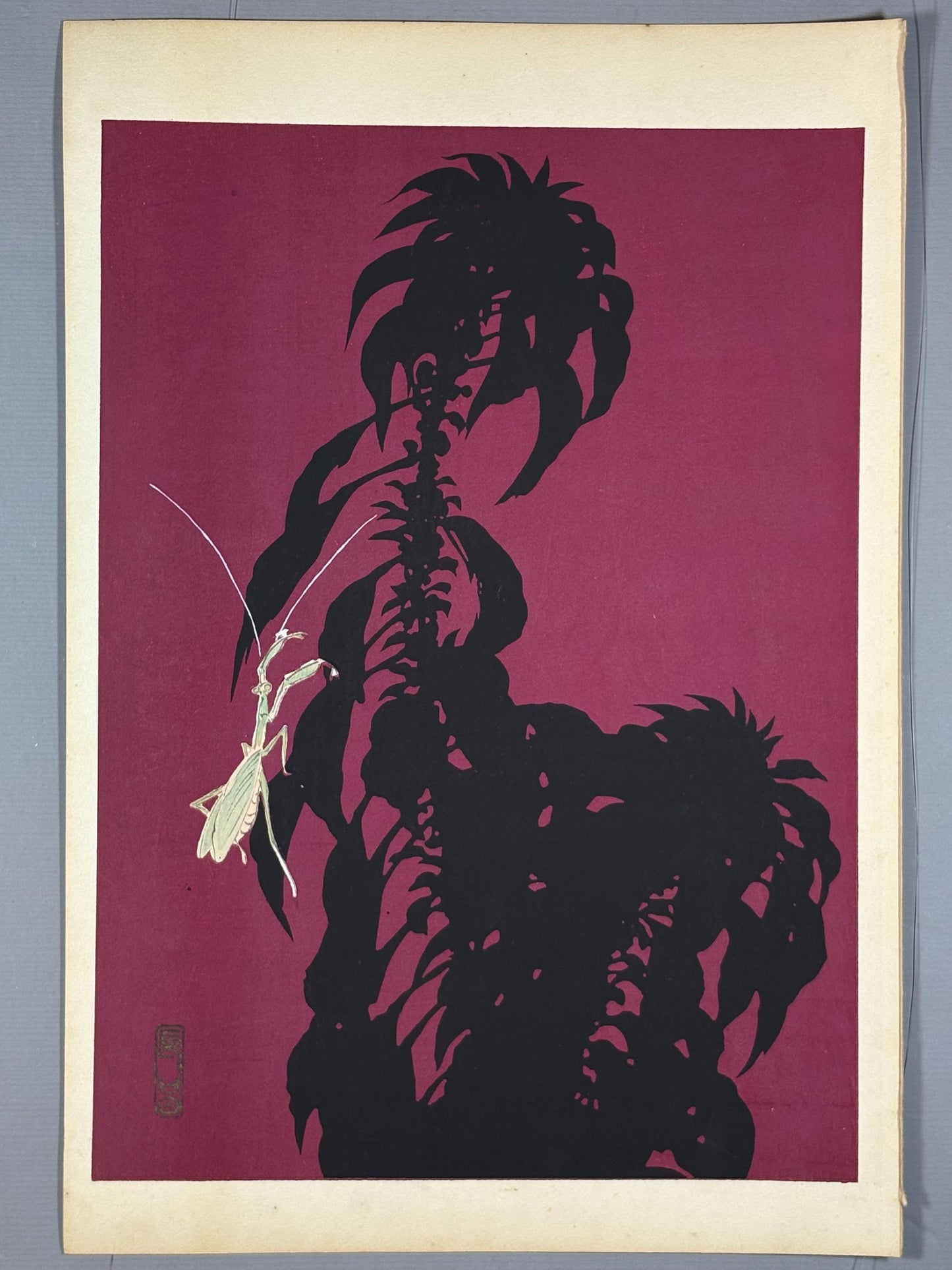 Japanese original woodblock print, 1934, Kyobashi Masuichi, "Tansai-Gafu".
