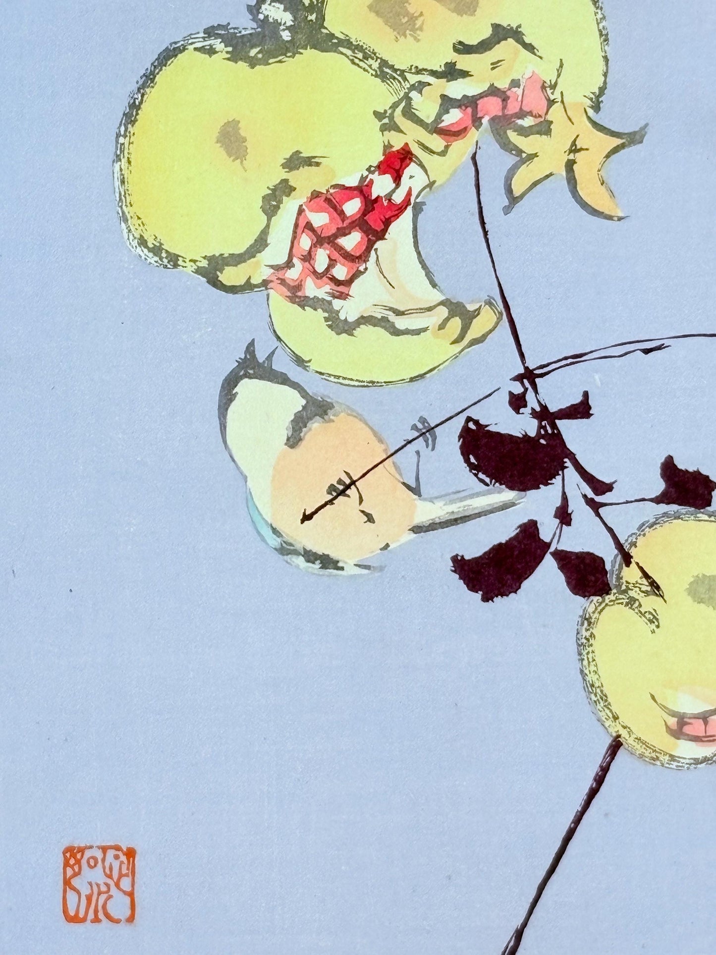 Japanese original woodblock print, 1934, Kyobashi Masuichi, "Tansai-Gafu".