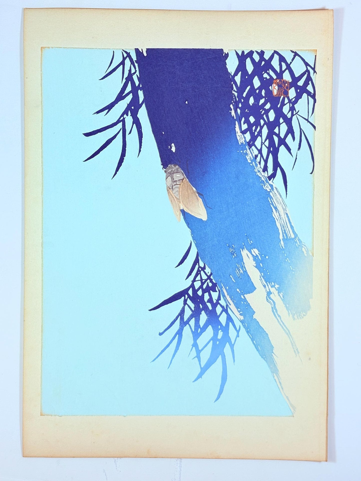 Japanese original woodblock print, 1934, Kyobashi Masuichi, "Tansai-Gafu".