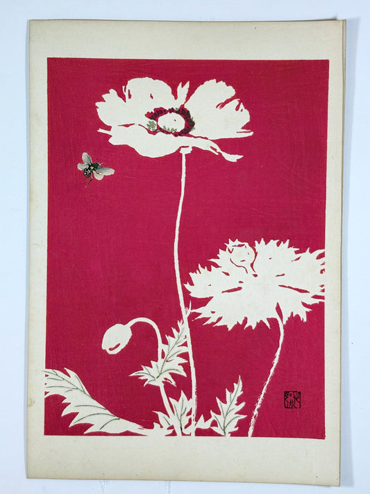 Japanese original woodblock print, 1934, Kyobashi Masuichi, "Tansai-Gafu".