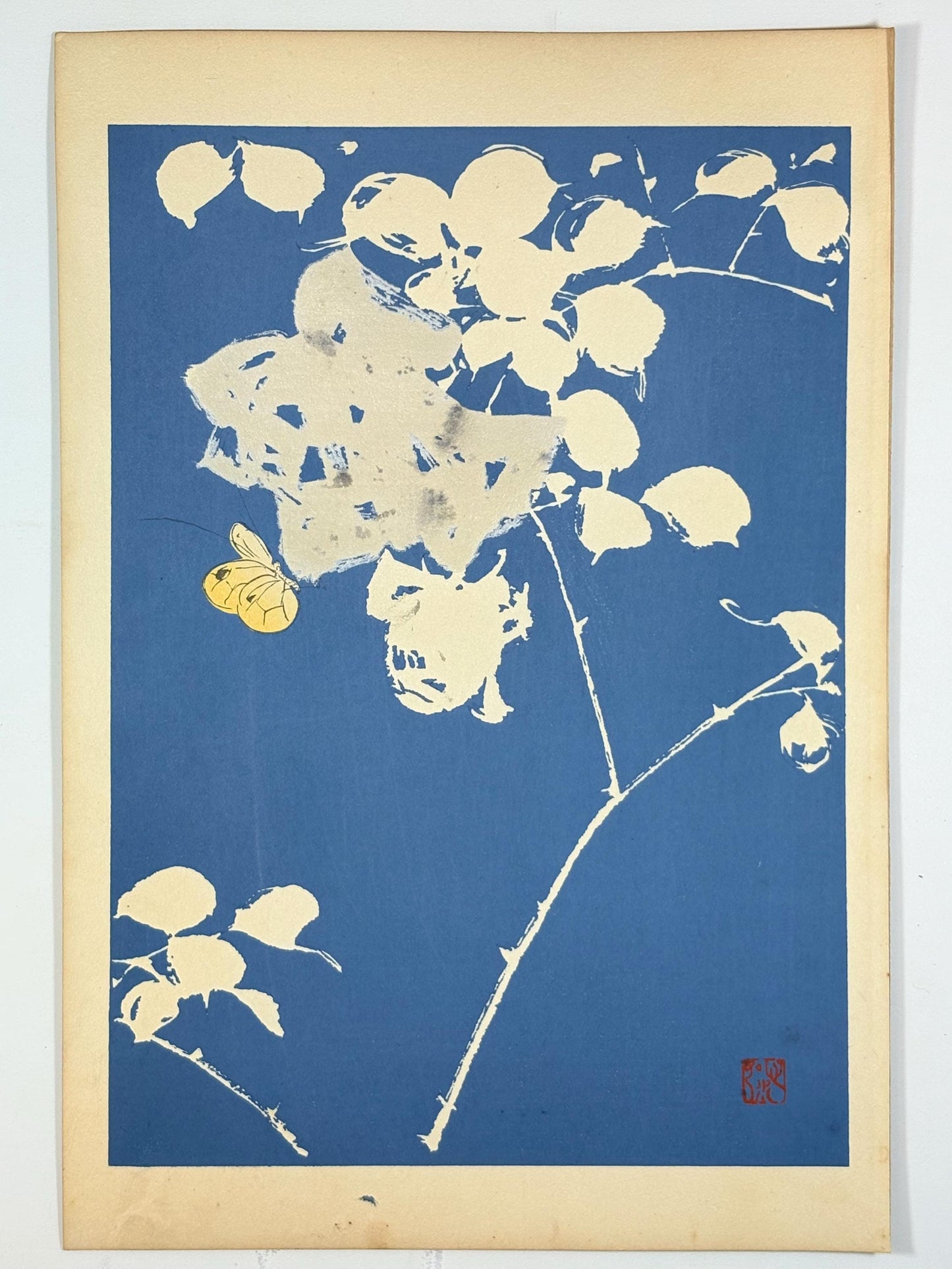 Japanese original woodblock print, 1934, Kyobashi Masuichi, "Tansai-Gafu".