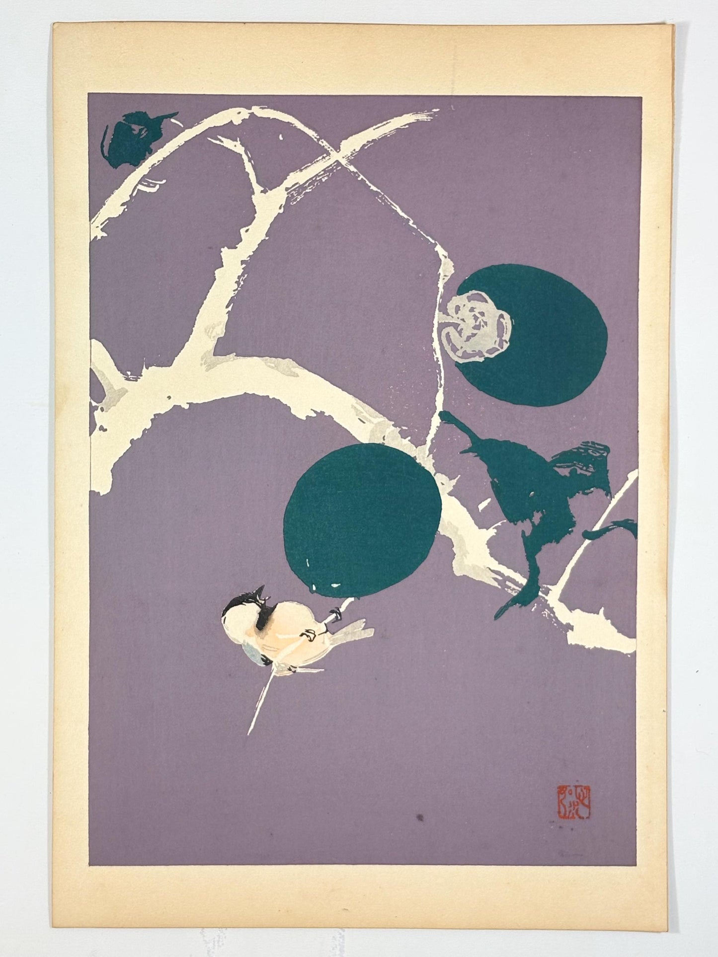 Japanese original woodblock print, 1934, Kyobashi Masuichi, "Tansai-Gafu".