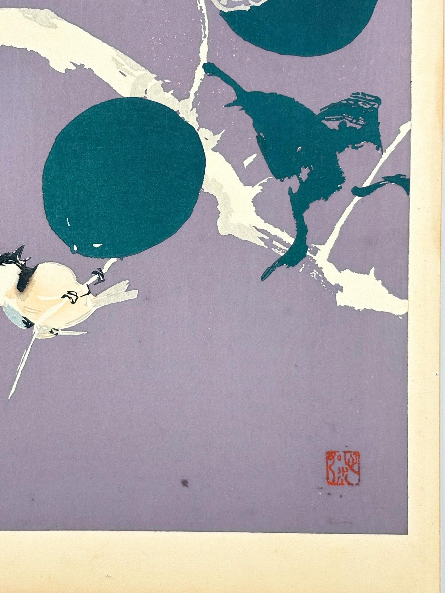 Japanese original woodblock print, 1934, Kyobashi Masuichi, "Tansai-Gafu".