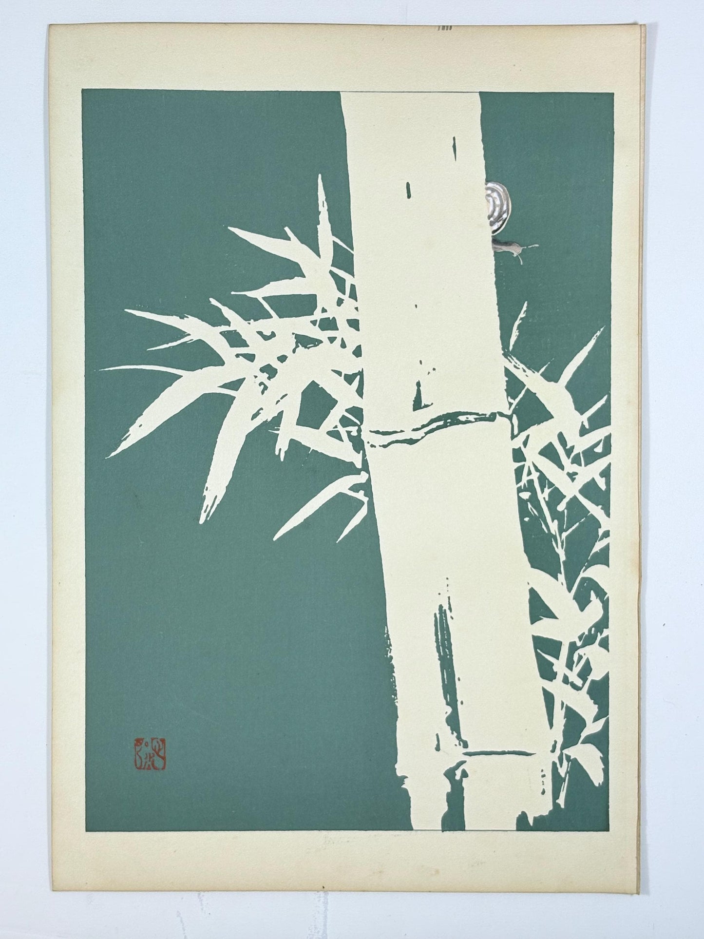 Japanese original woodblock print, 1934, Kyobashi Masuichi, "Tansai-Gafu".