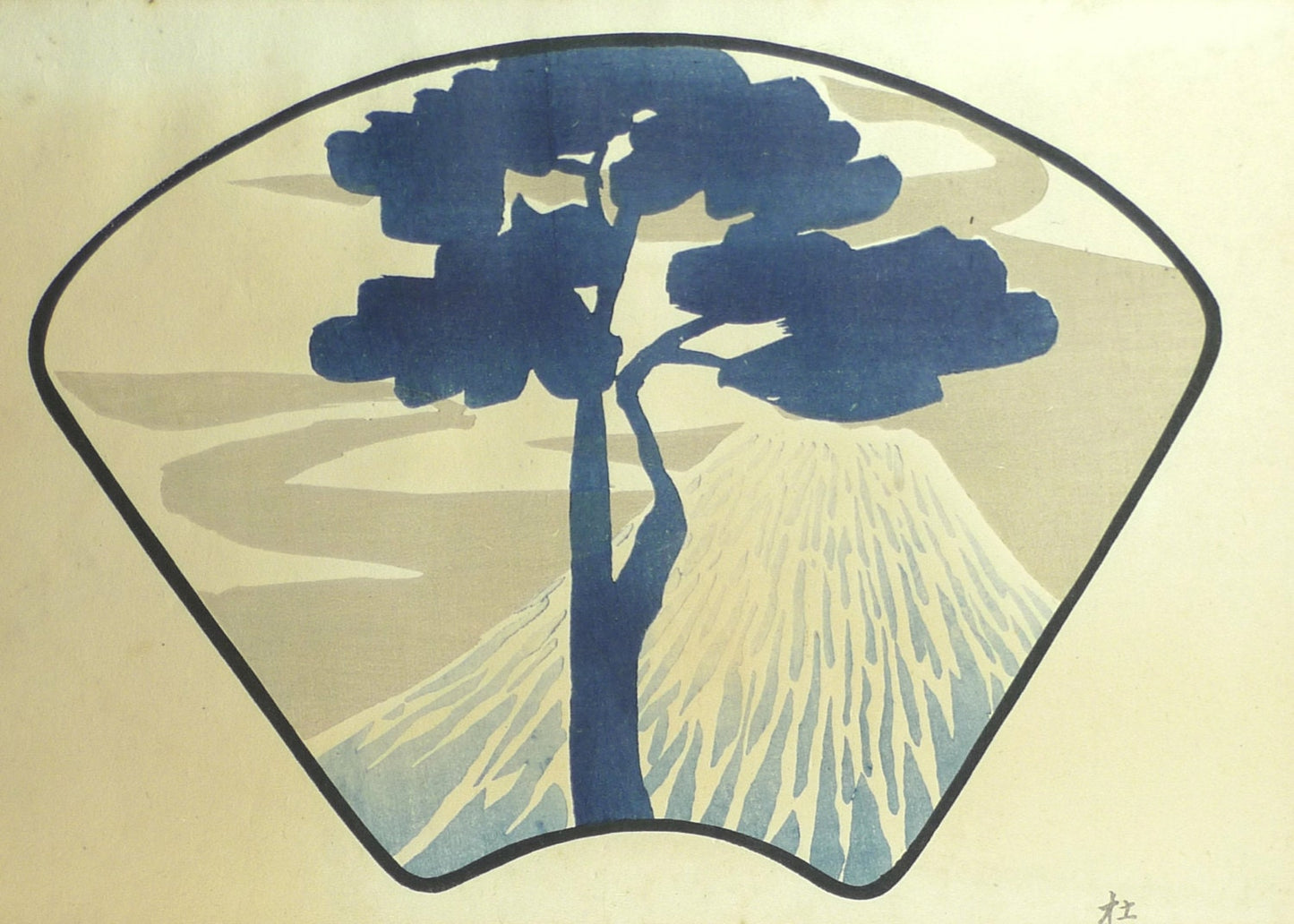 1910, Japanese antique woodblock print, Ogino Issui, "Zuan Hyakudai"