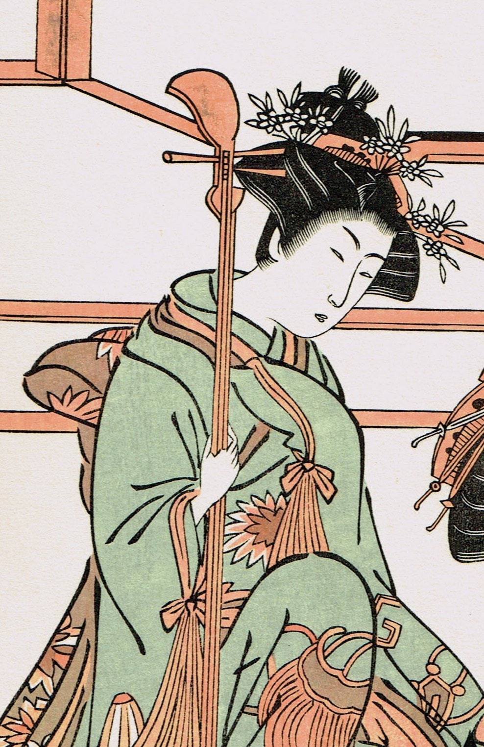 Japanese Ukiyo-e Woodblock print, Kiyomitsu, "Ade-Sugata Shichifukujin"