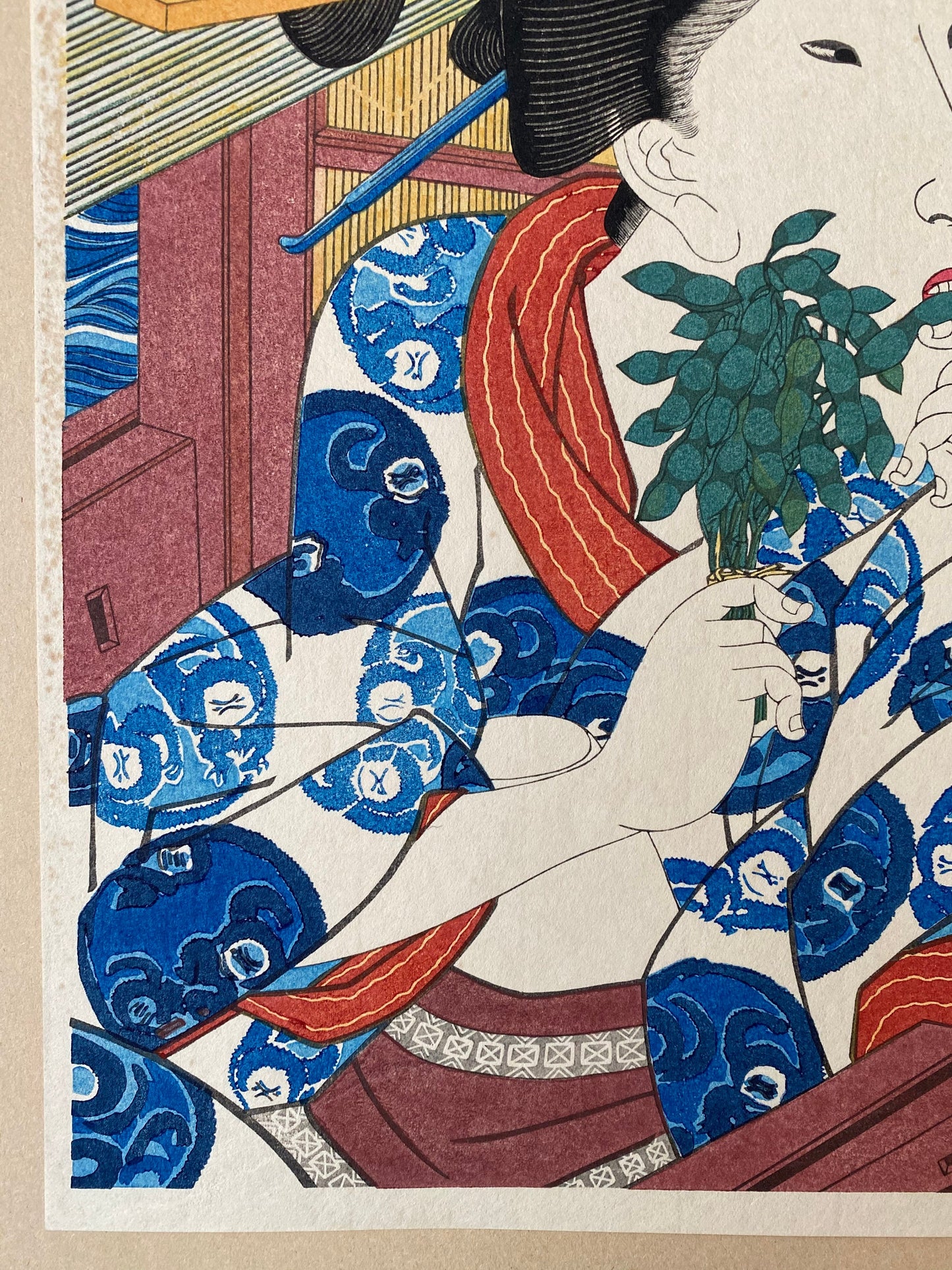 Utagawa Kunisada, "The Chôfu Jewel River (Chôfu no Tamagawa)"