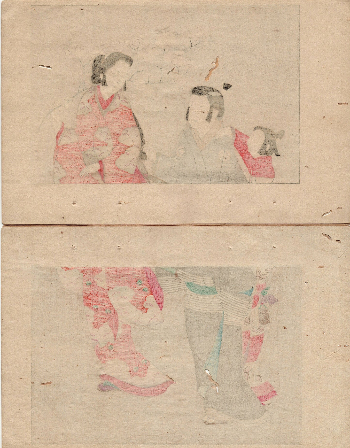 1891, Japanese antique woodblock print, Bijutsu Sekai Vol. 5-4